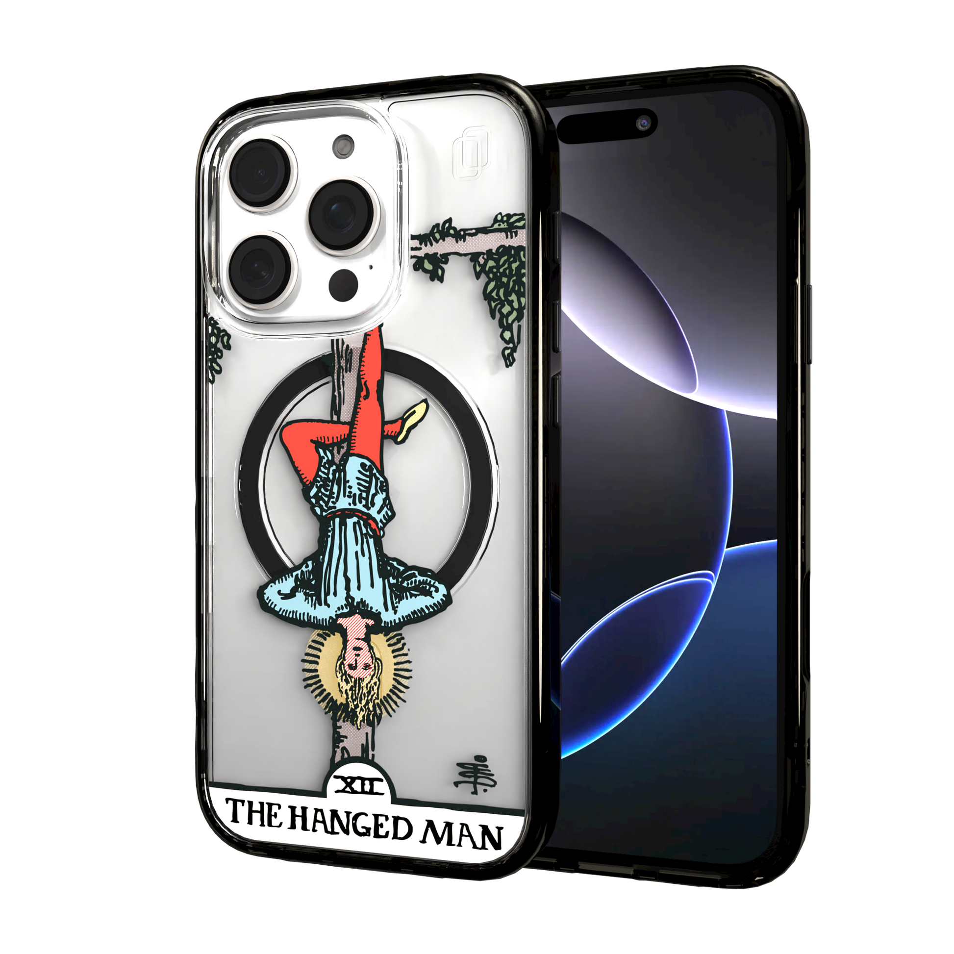 iPhone 16 Series | MagSafe | Tarot Collection | The Hanged Man The Hanged Man - Color / iPhone 16 Pro / Black