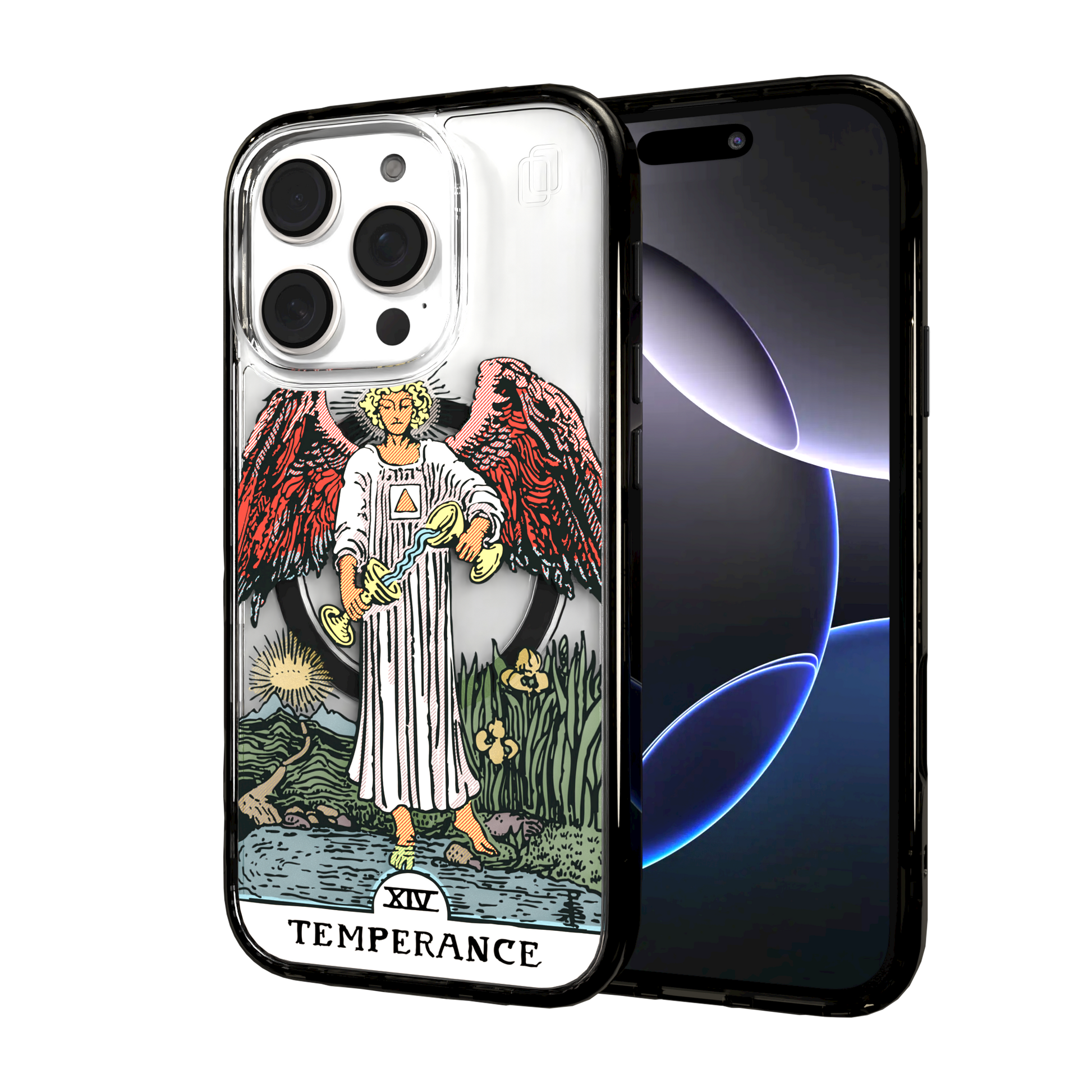 iPhone 16 Series | MagSafe | Tarot Collection | Temperance Temperance - Color / iPhone 16 Pro / Black