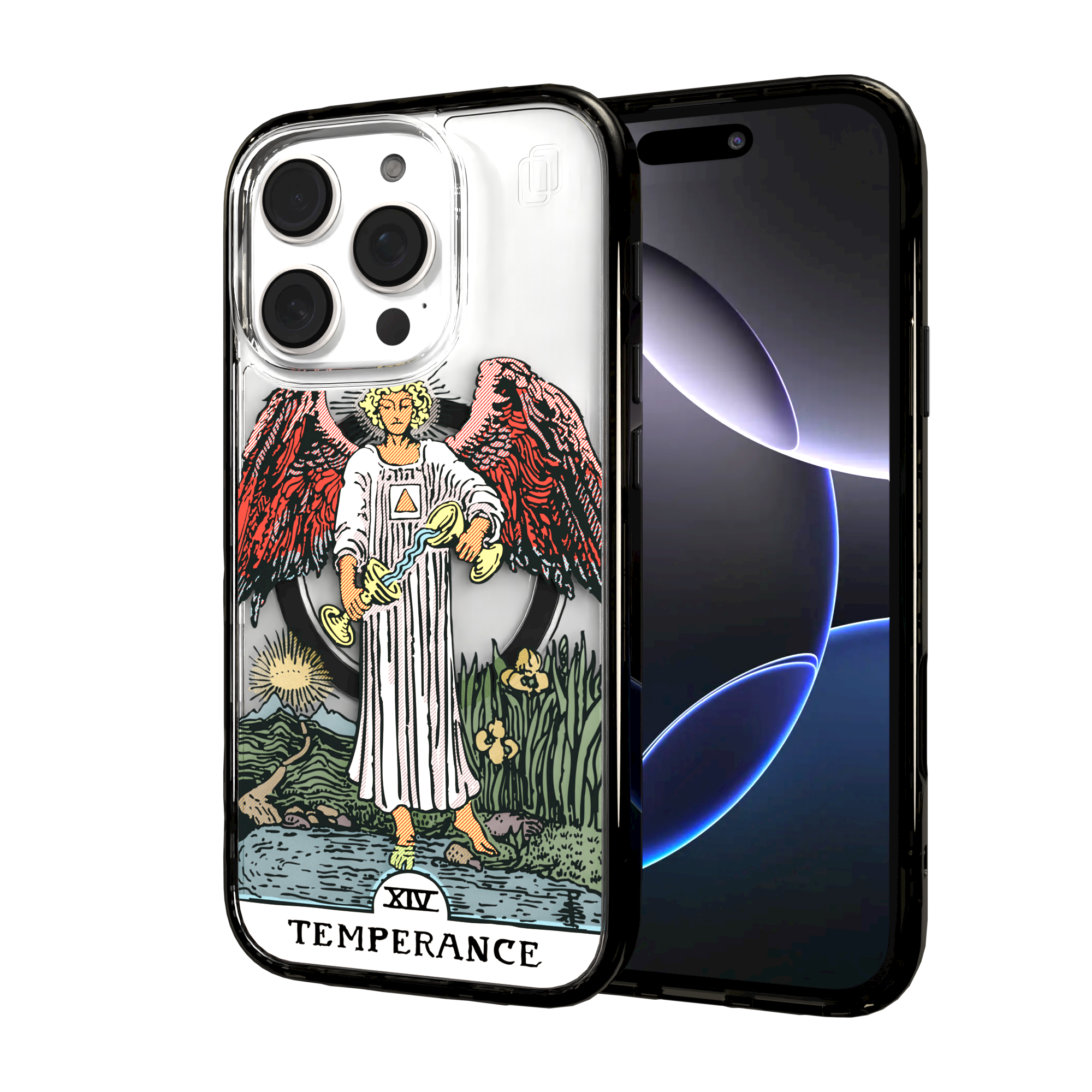iPhone 16 Series | MagSafe | Tarot Collection | Temperance Temperance - Color / iPhone 16 Pro / Black