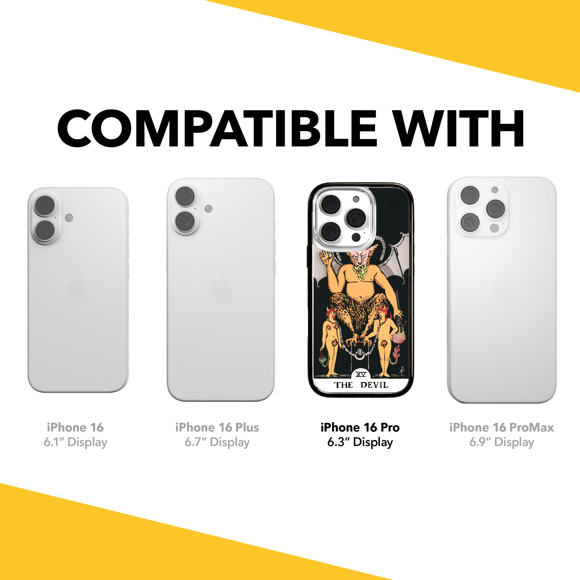 iPhone 16 Series | MagSafe | Tarot Collection | The Devil The Devil - Color / iPhone 16 Pro / Black