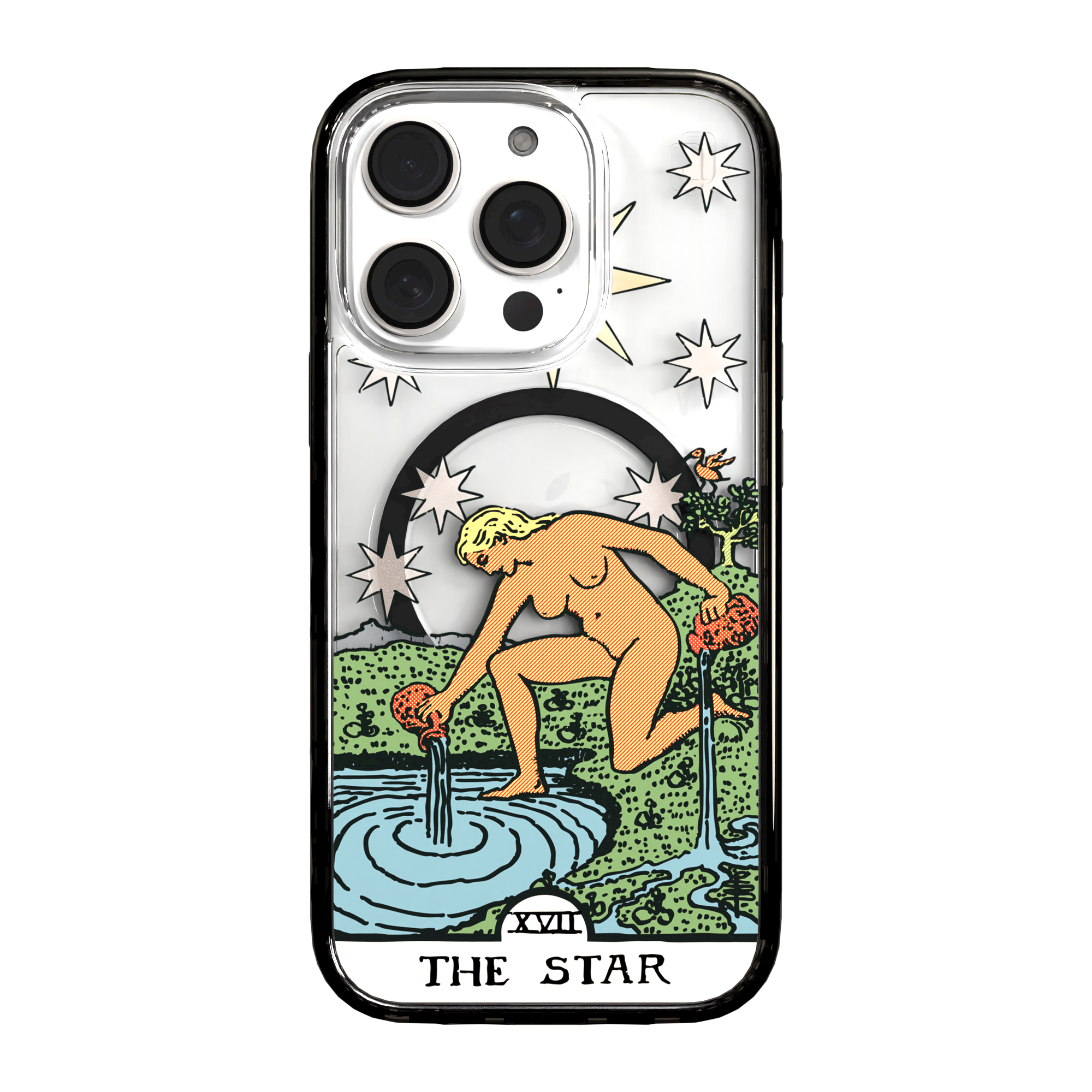 iPhone 16 Series | MagSafe | Tarot Collection | The Star The Star - Color / iPhone 16 Pro / Black