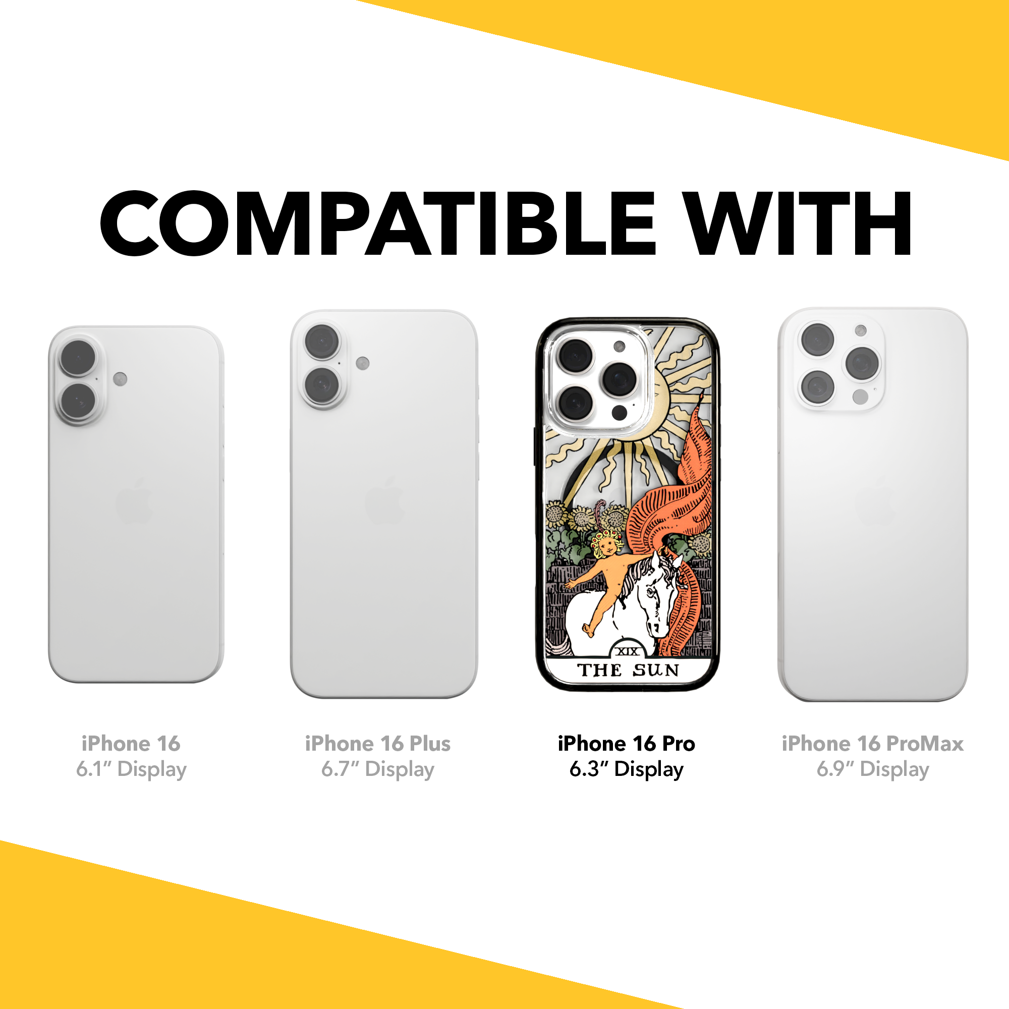 iPhone 16 Series | MagSafe | Tarot Collection | The Sun The Sun - Color / iPhone 16 Pro / Black