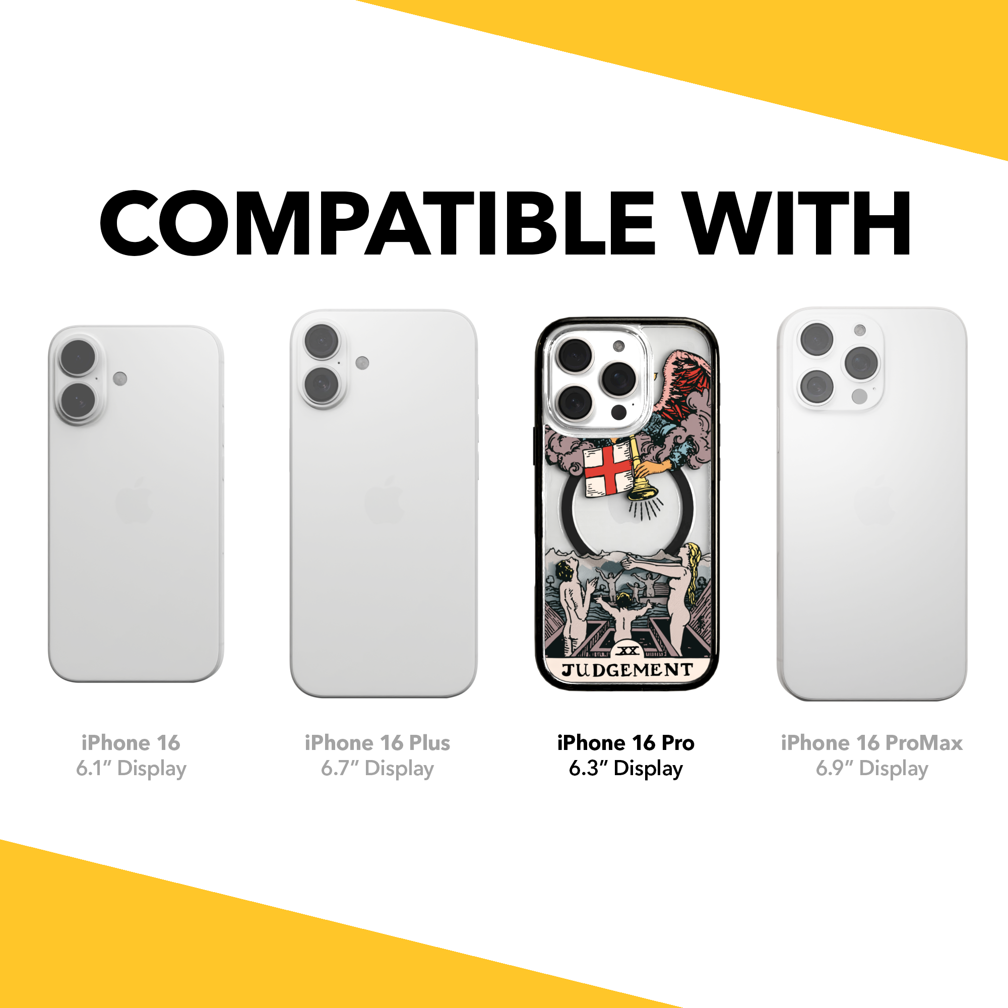 iPhone 16 Series | MagSafe | Tarot Collection | Judgement Judgement - Color / iPhone 16 Pro / Black