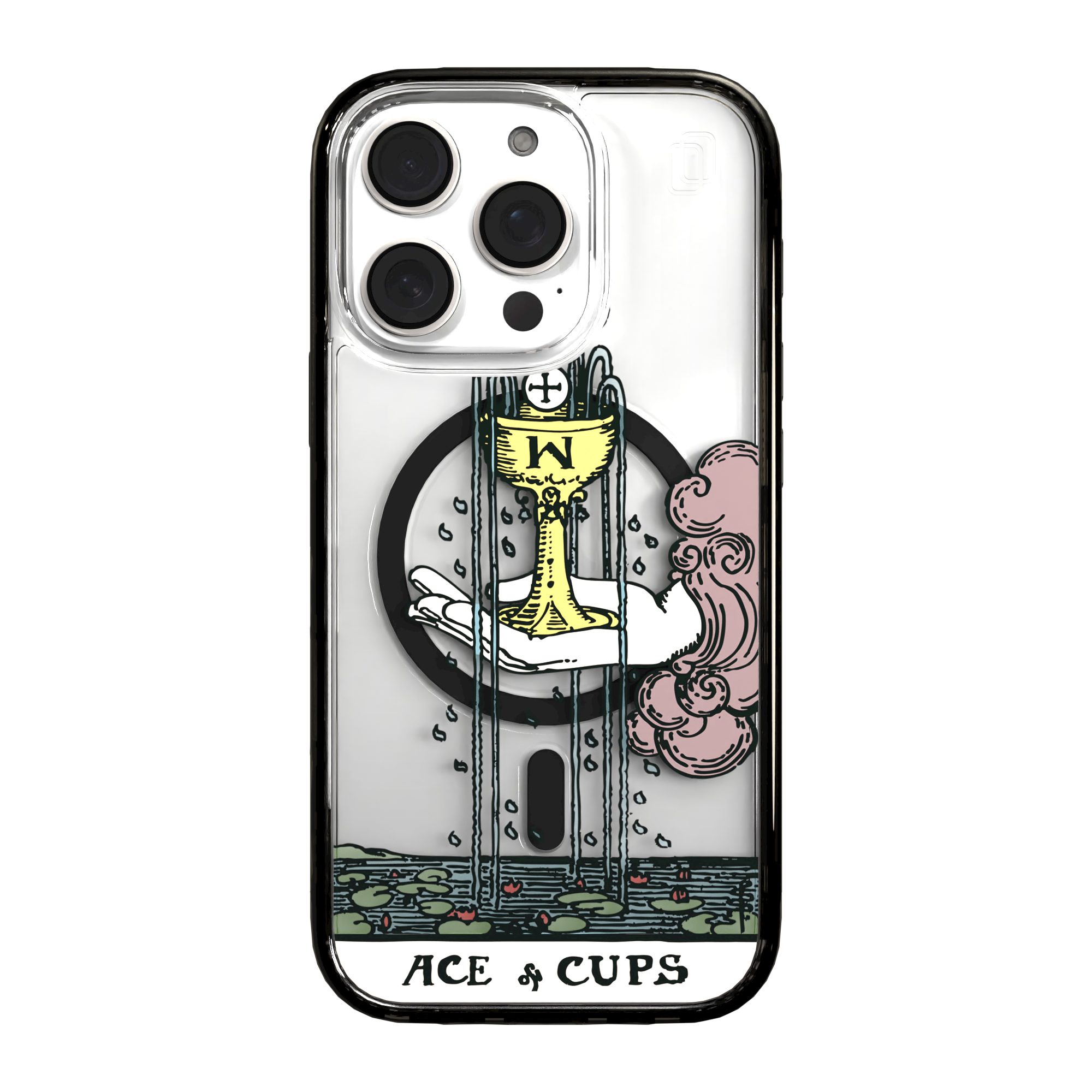 iPhone 16 Series | MagSafe | Tarot Collection | Ace of Cups Ace of Cups - Color / iPhone 16 Pro / Black