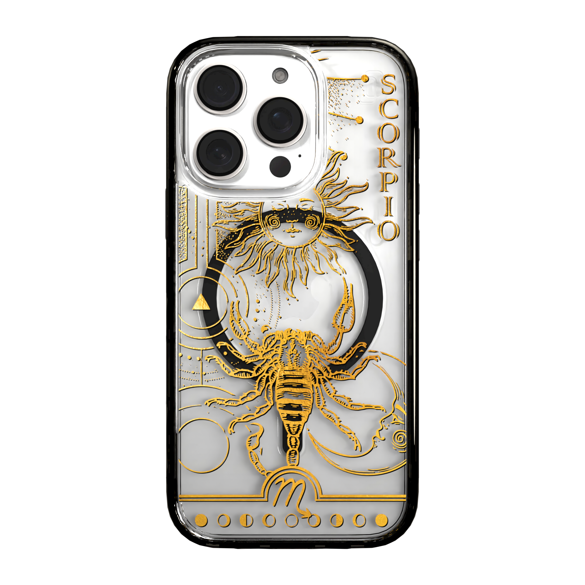 iPhone 16 Series | MagSafe | Zodiac Collection | Scorpio Scorpio Gold / iPhone 16 Pro / Black