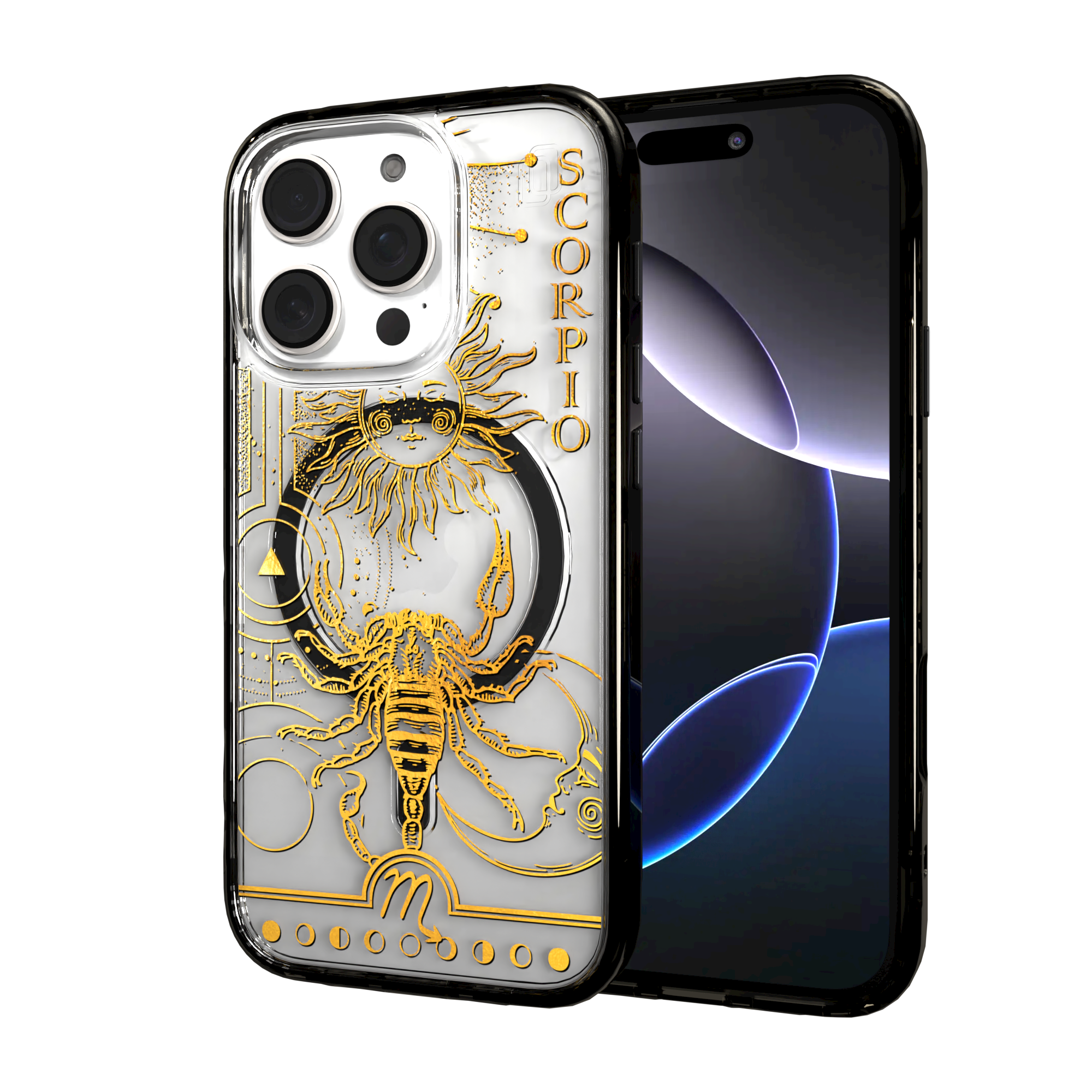iPhone 16 Series | MagSafe | Zodiac Collection | Scorpio Scorpio Gold / iPhone 16 Pro / Black