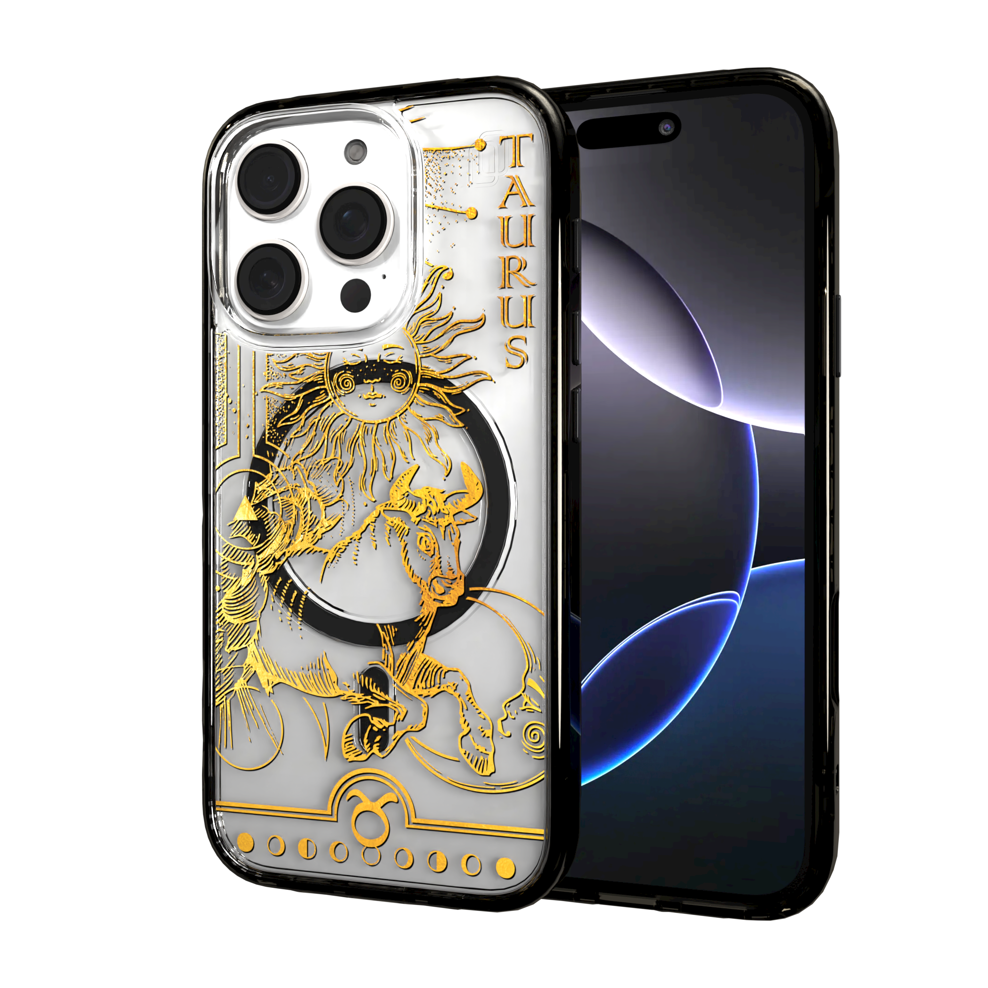 iPhone 16 Series | MagSafe | Zodiac Collection | Taurus Taurus Gold / iPhone 16 Pro / Black