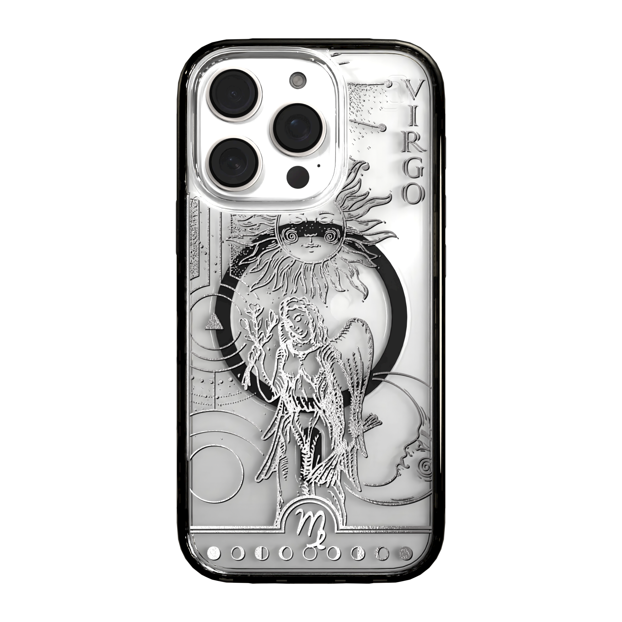 iPhone 16 Series | MagSafe | Zodiac Collection | Virgo Virgo Silver / iPhone 16 Pro / Black