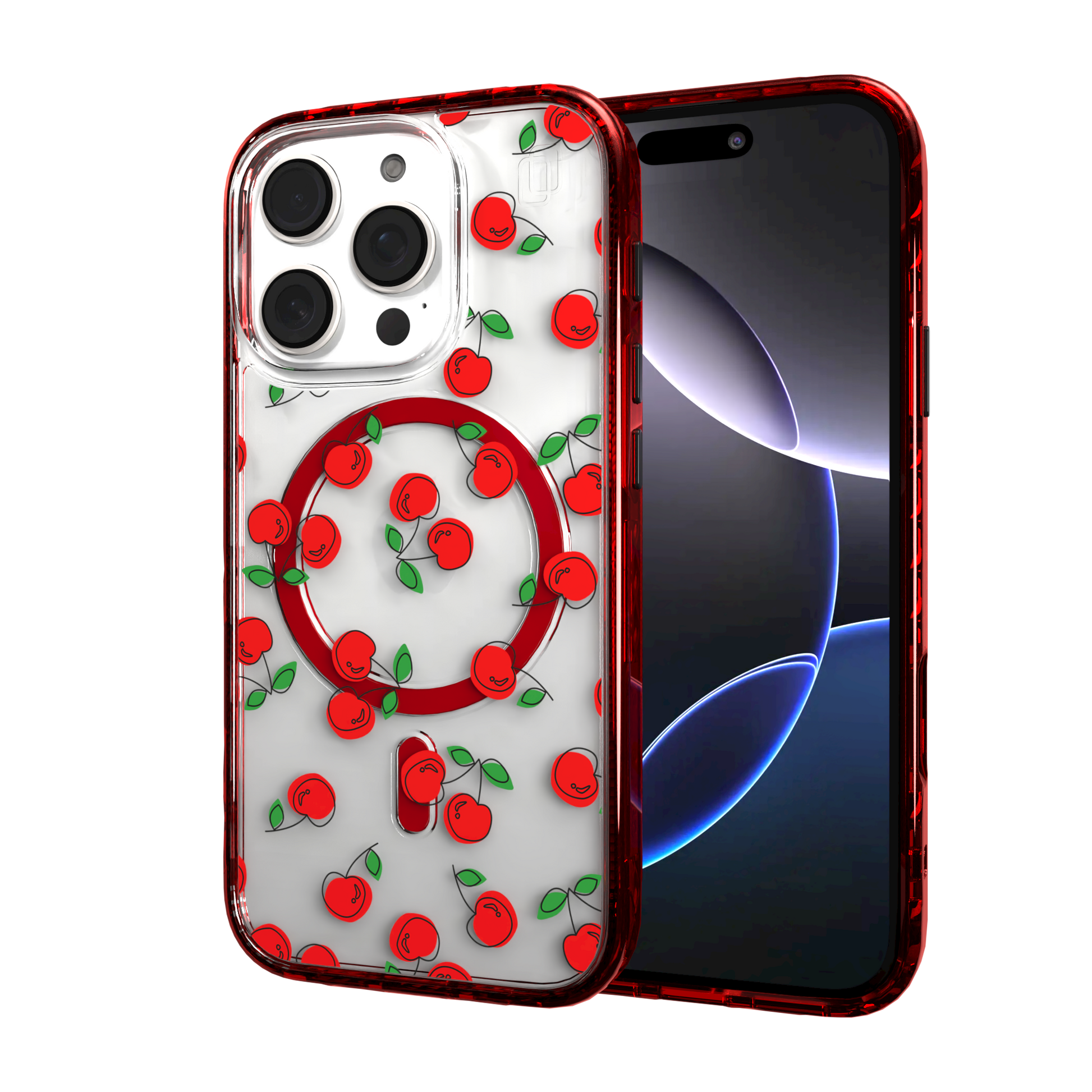 iPhone 16 Series | MagSafe | Fruit Bowl Collection | Bowl O' Cherries Bowl O' Cherries / iPhone 16 Pro / Red