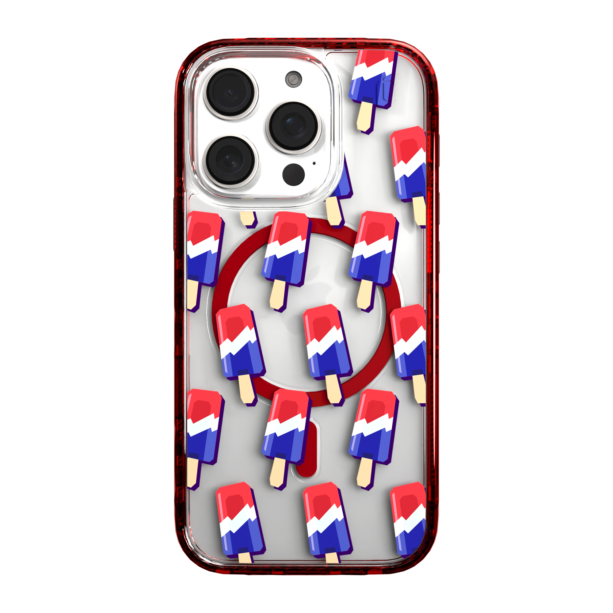 iPhone 16 Series | MagSafe | Summer Vibes Case Collection | Patriot Popsicle Patriot Popsicle / iPhone 16 Pro / Red
