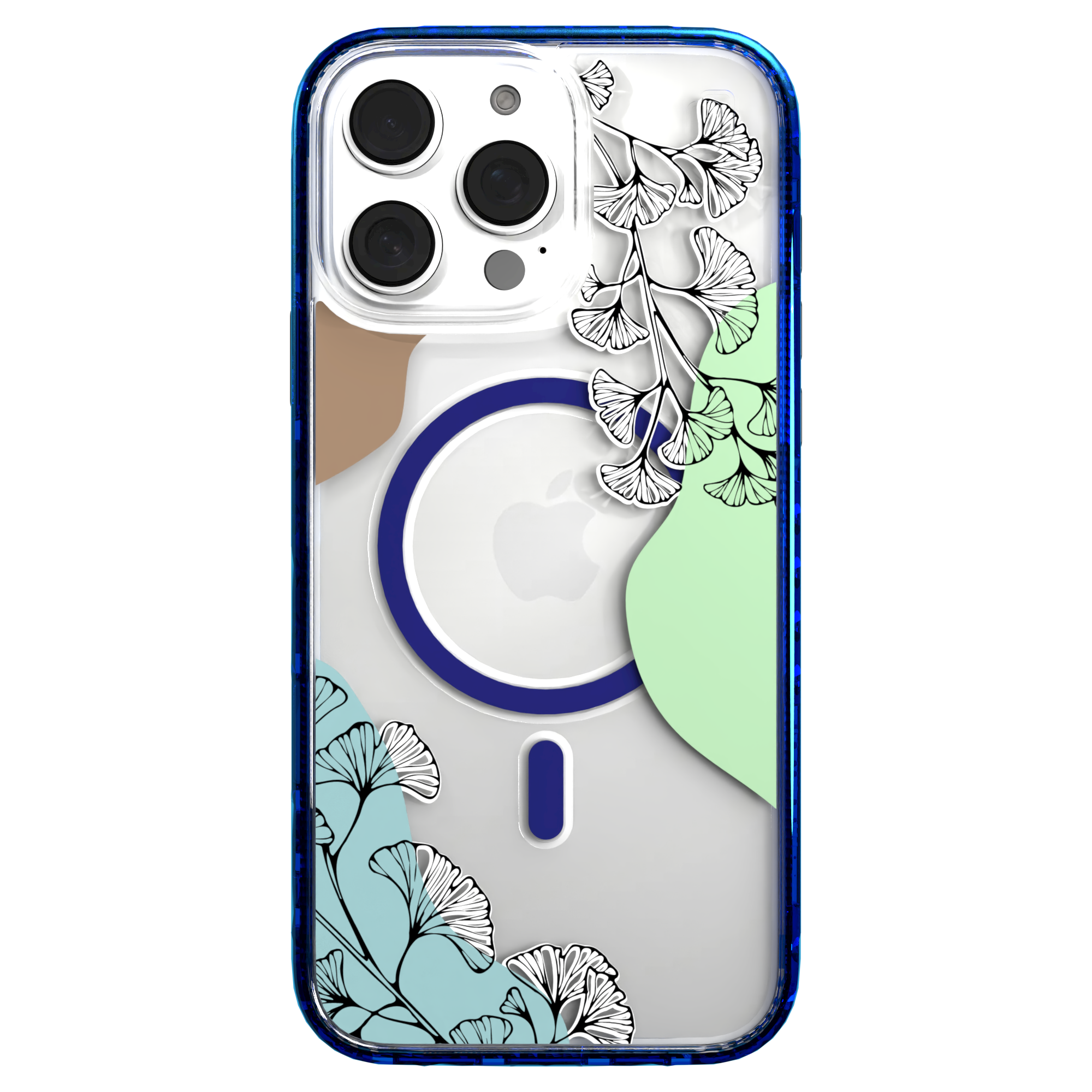 iPhone 16 Series | MagSafe | Botanical Fusion Abstract Case | Green Spring Fields Spring / iPhone 16 Pro Max / Blue
