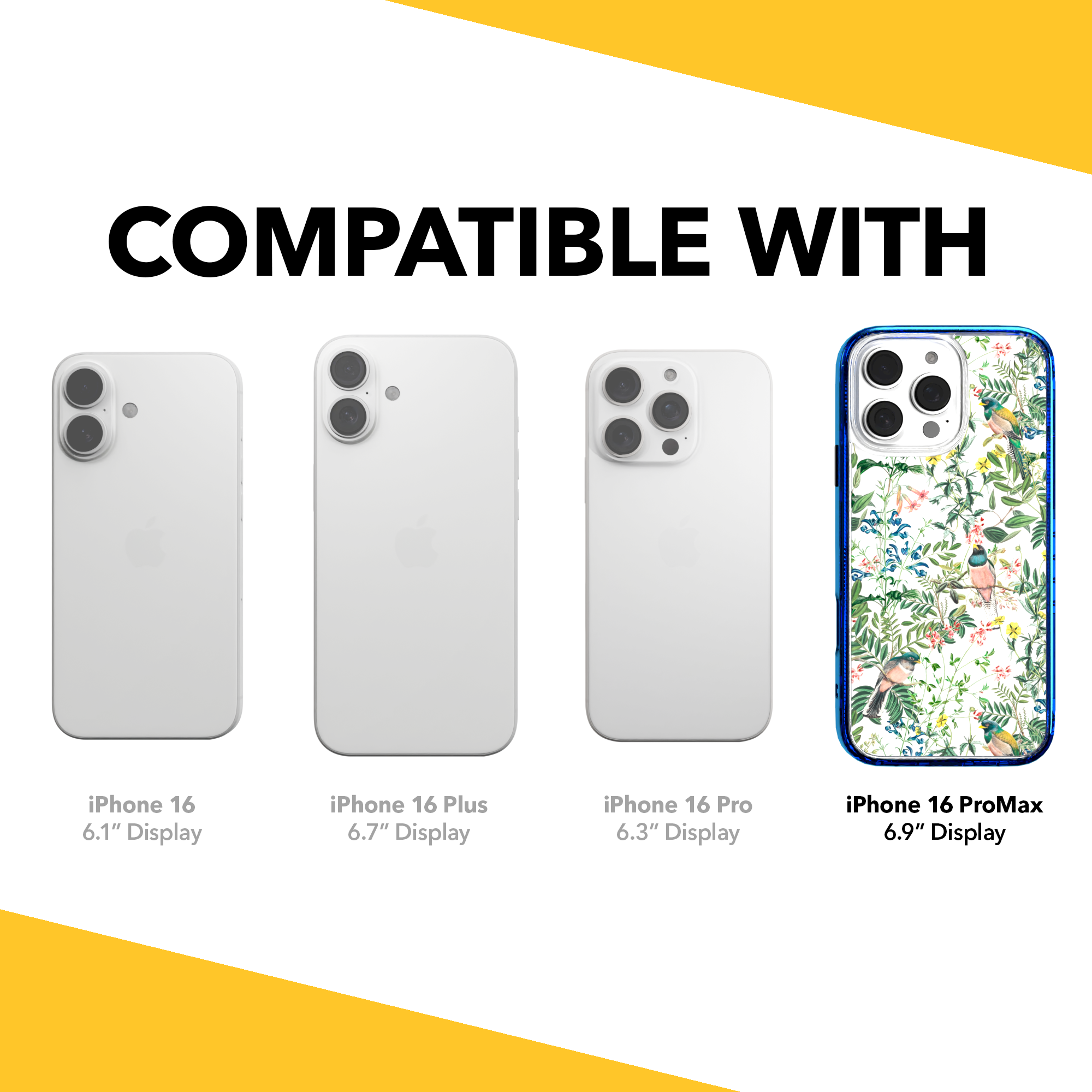 iPhone 16 Series | MagSafe | Bird Case | Botanical Cockatoo Botanical Cockatoo / iPhone 16 Pro Max / Blue