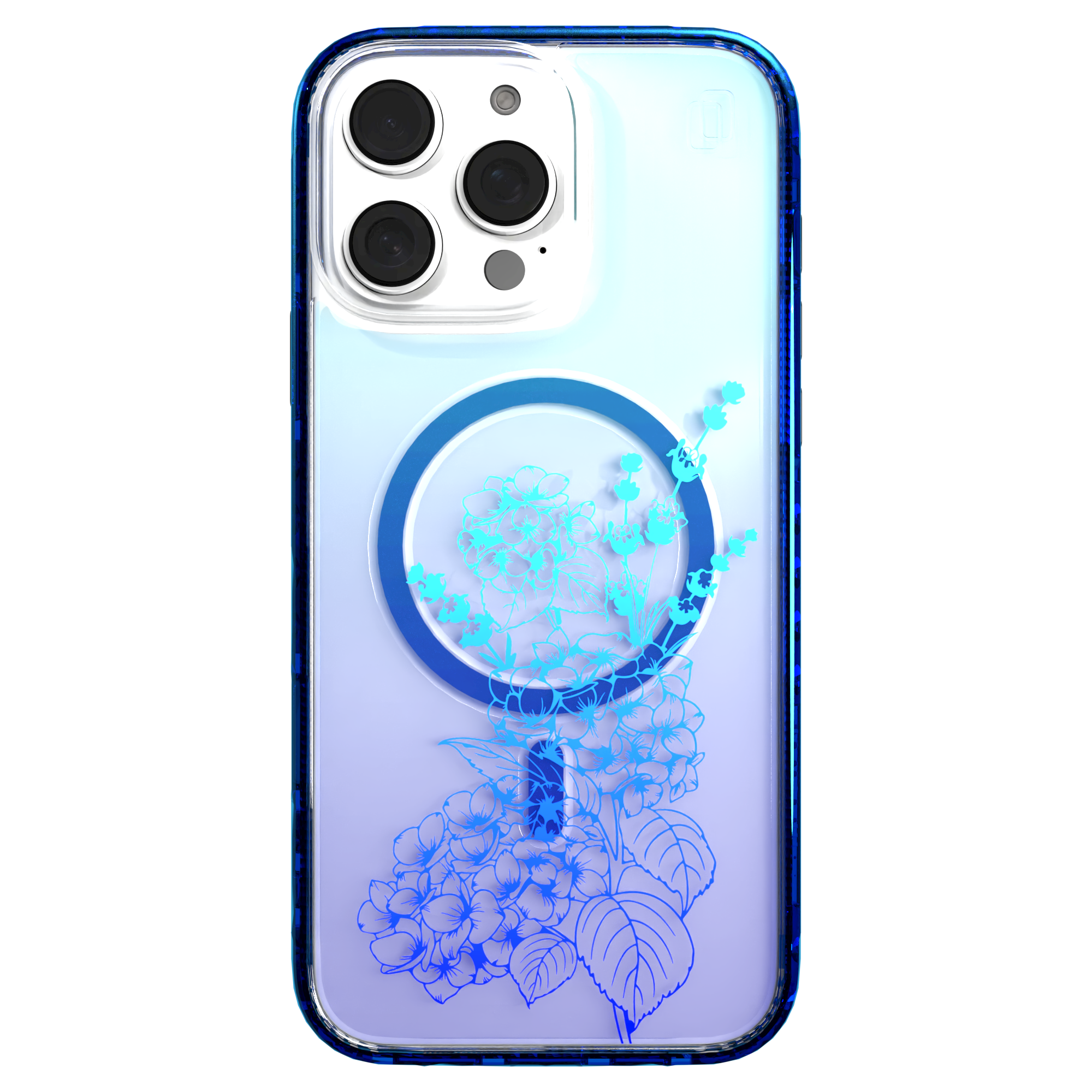 iPhone 16 Series | MagSafe | Ombre Bouquet Case Collection | Indigo Infusion Indigo Infusion / iPhone 16 Pro Max / Blue