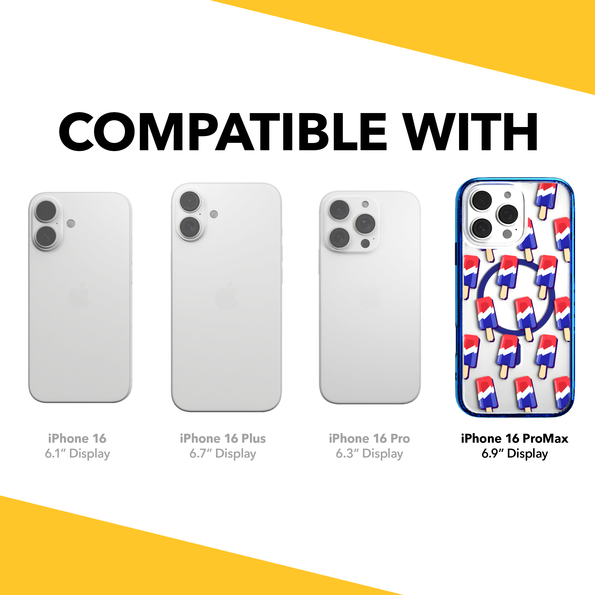 iPhone 16 Series | MagSafe | Summer Vibes Case Collection | Patriot Popsicle Patriot Popsicle / iPhone 16 Pro Max / Blue