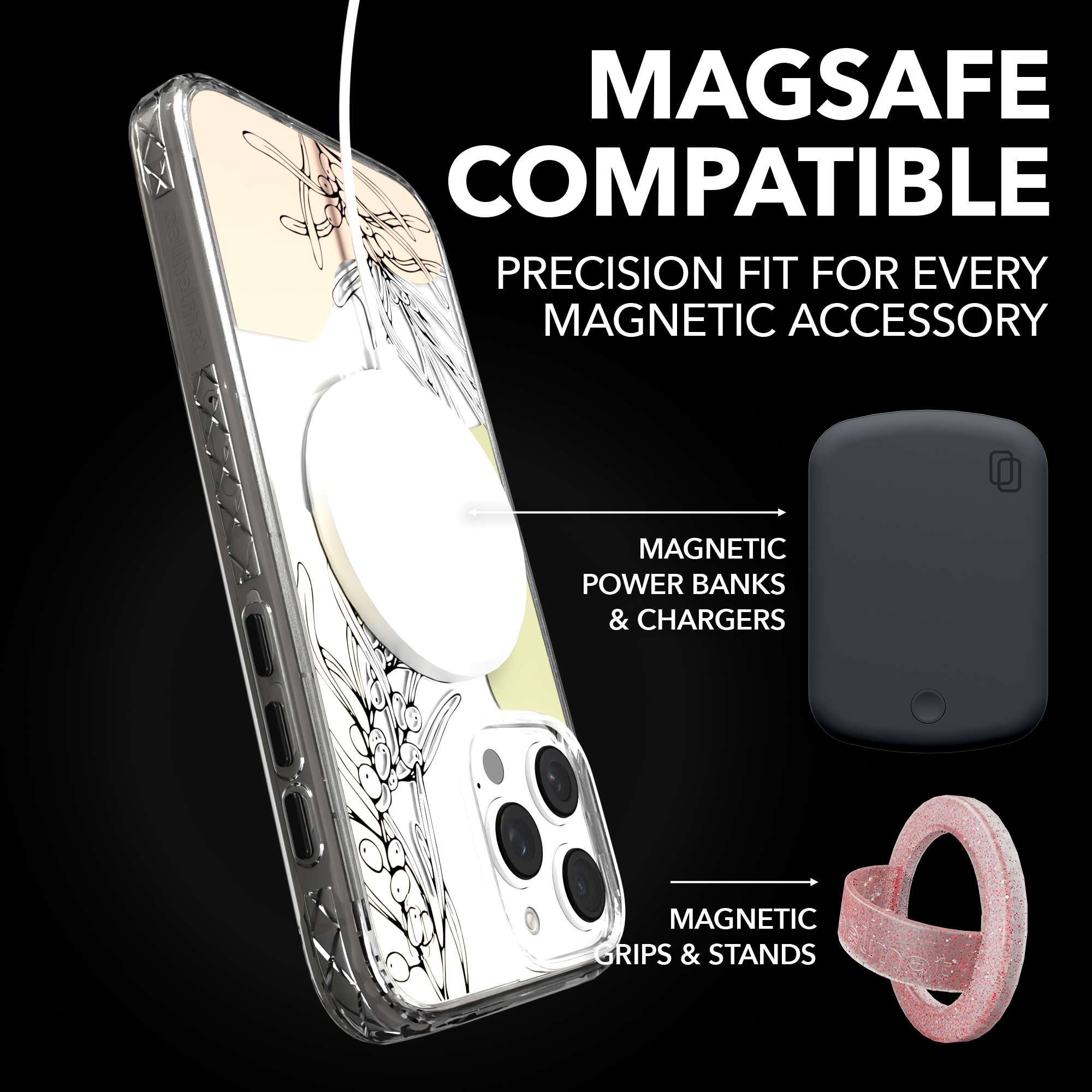 iPhone 16 Series | MagSafe | Botanical Fusion Abstract Case | Pastel Fall Vistas