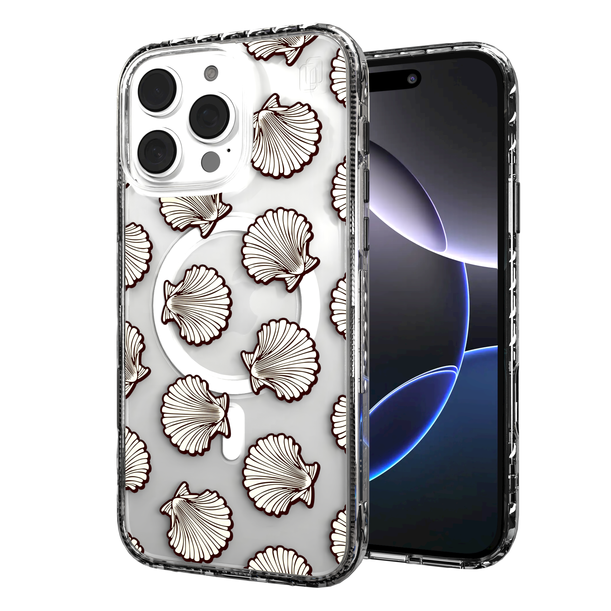 iPhone 16 Series | MagSafe | Coastal Case Collection | Seamless Seashells