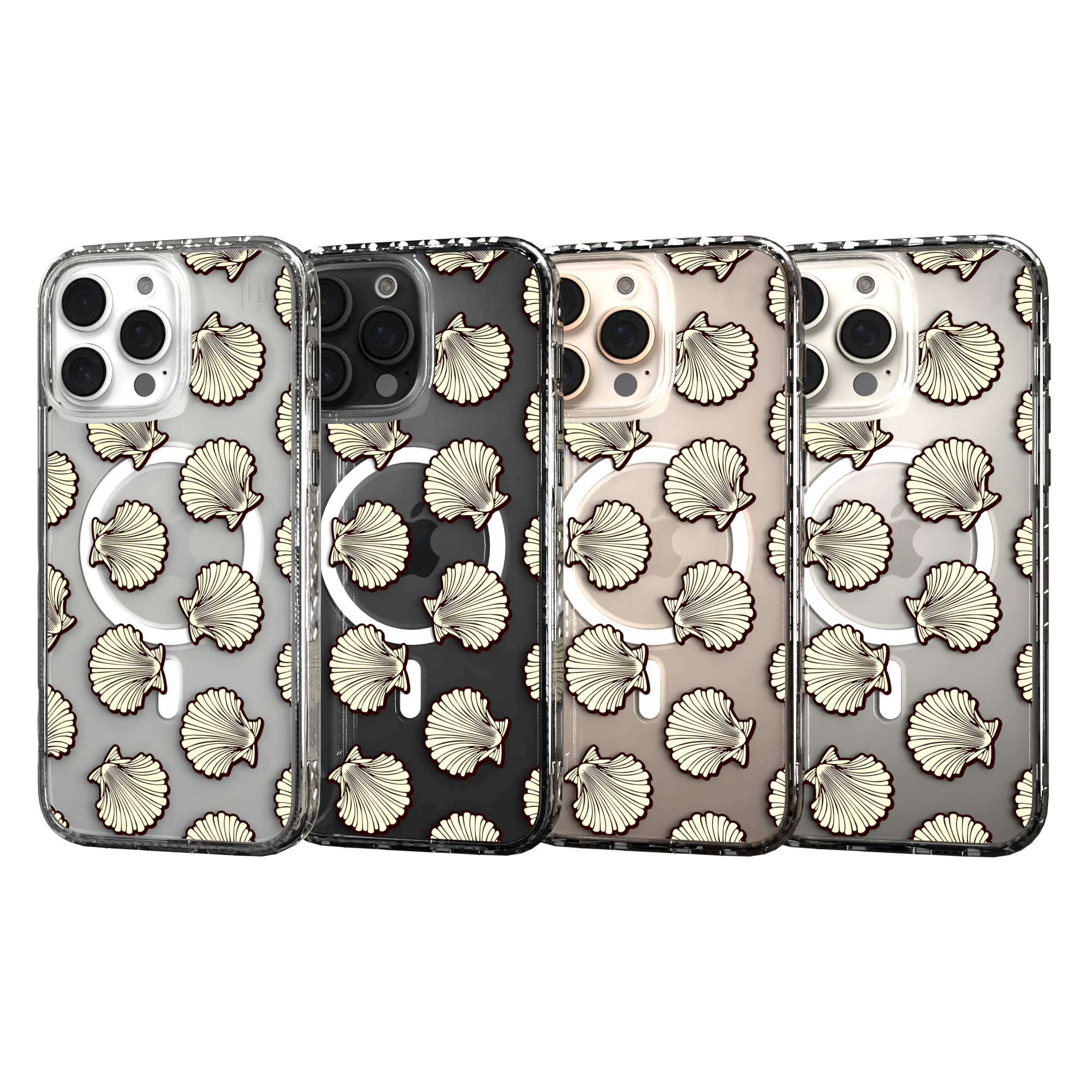 iPhone 16 Series | MagSafe | Coastal Case Collection | Seamless Seashells