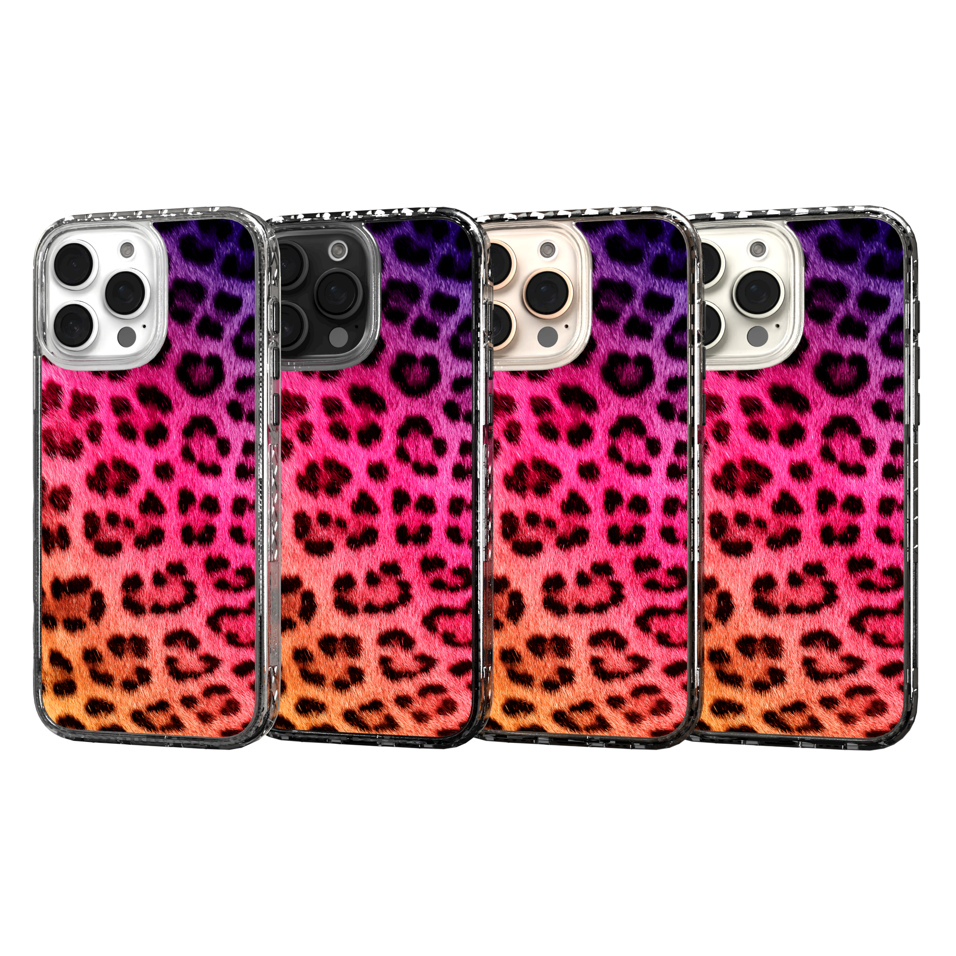 iPhone 16 Series | MagSafe | Animal Print Case | Pink Leopard Print Pink Cheetah / iPhone 16 Pro Max / Clear