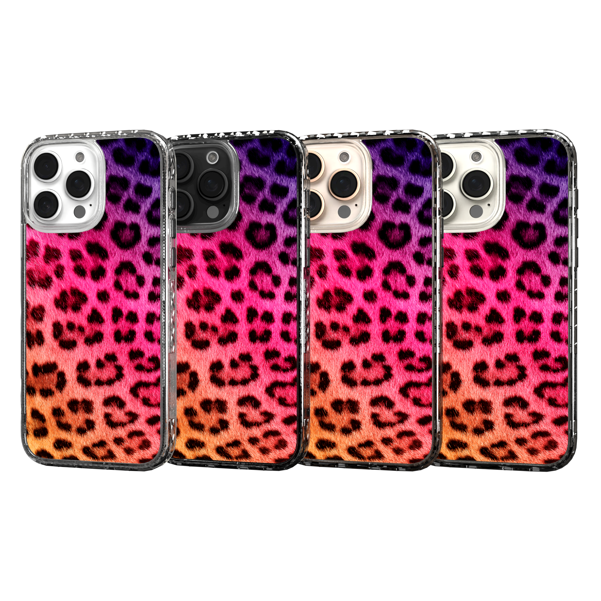 iPhone 16 Series | MagSafe | Animal Print Case | Pink Leopard Print Pink Cheetah / iPhone 16 Pro Max / Clear