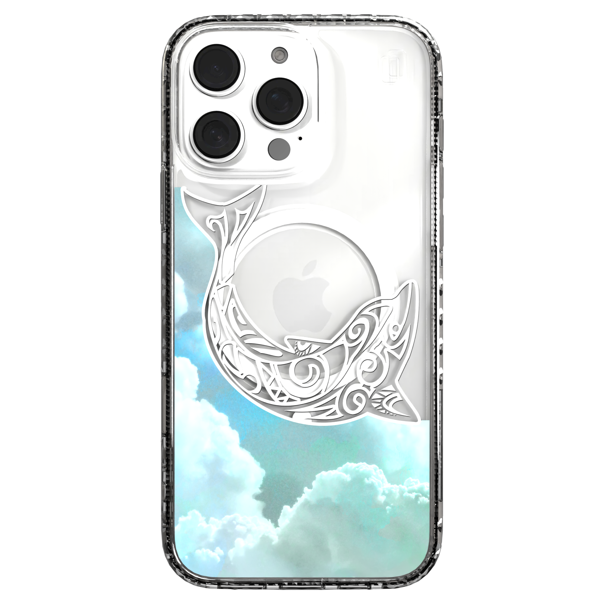 iPhone 16 Series | MagSafe | Coastal Case Collection | White & Teal Dolphine Dolphin / iPhone 16 Pro Max / Clear