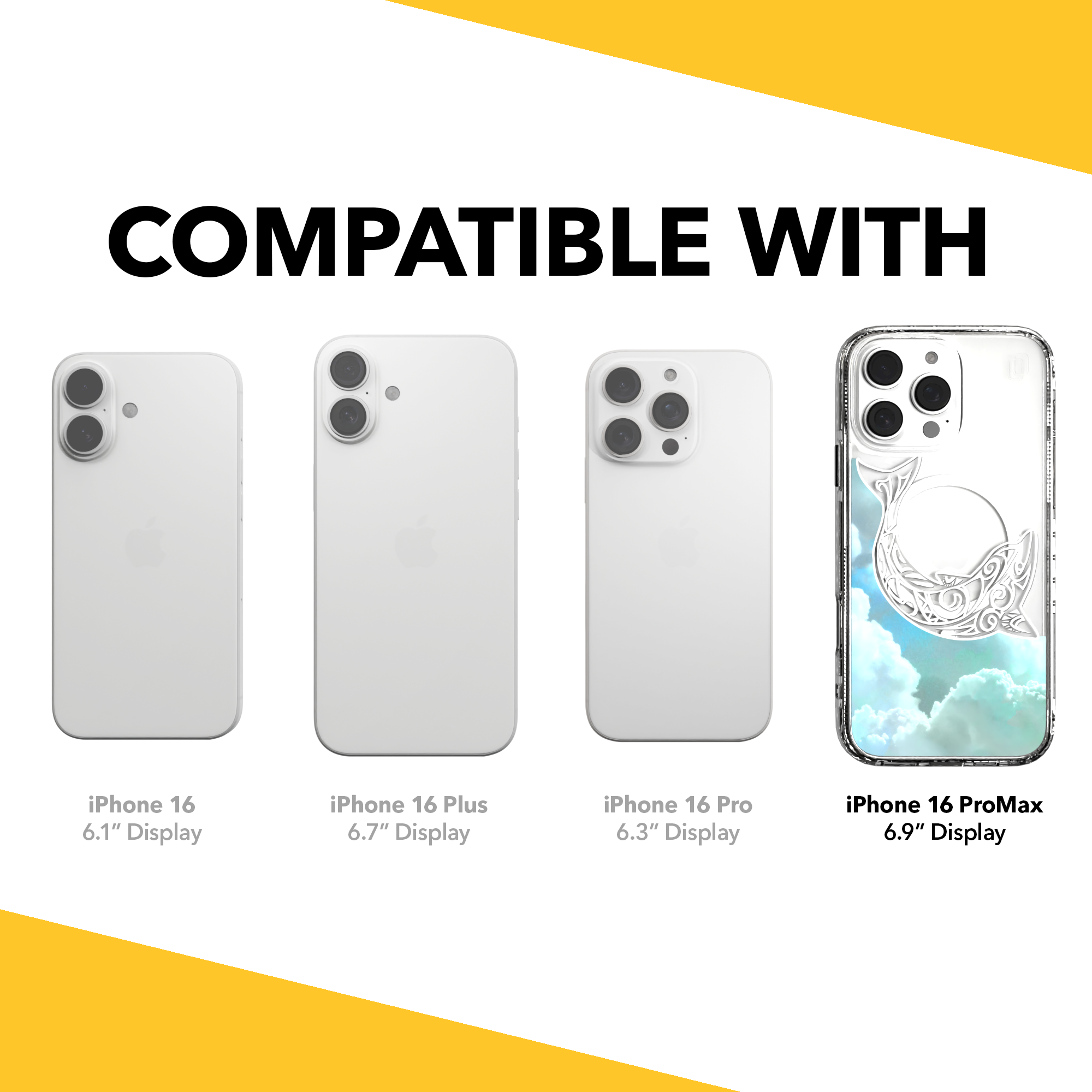 iPhone 16 Series | MagSafe | Coastal Case Collection | White & Teal Dolphine Dolphin / iPhone 16 Pro Max / Clear