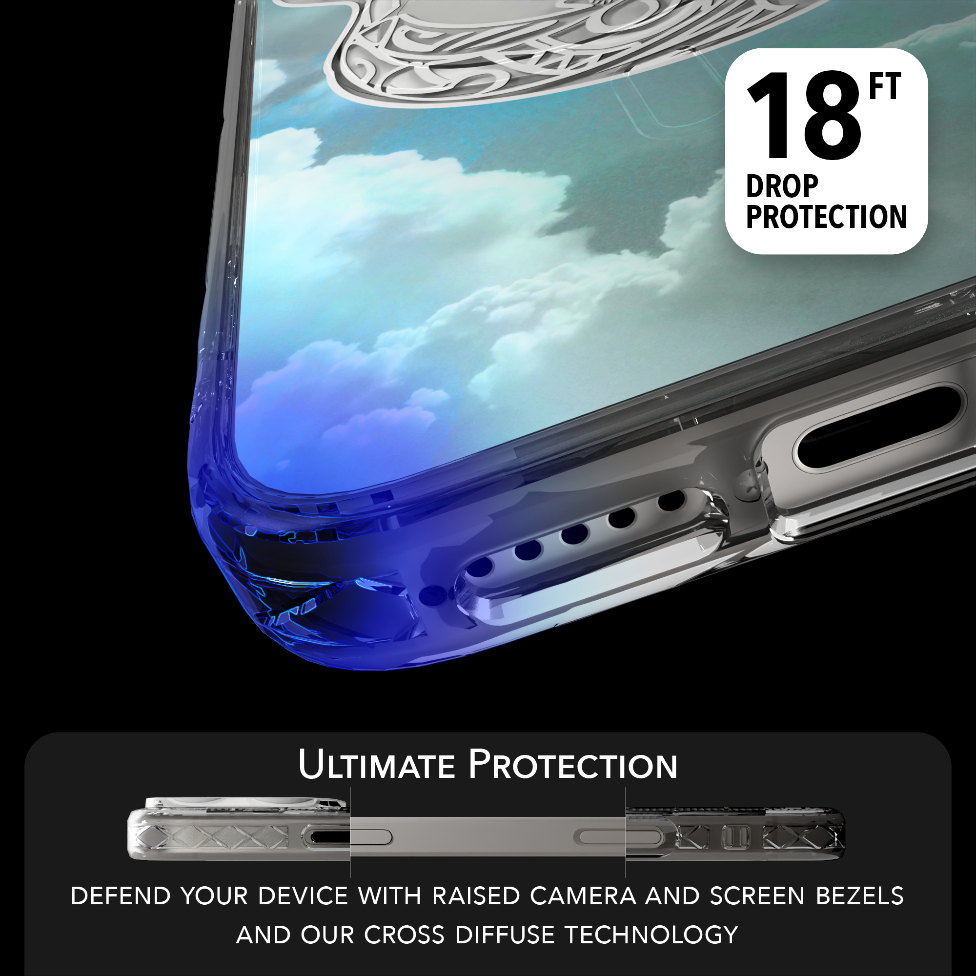 iPhone 16 Series | MagSafe | Coastal Case Collection | White & Teal Dolphine Dolphin / iPhone 16 Pro Max / Clear