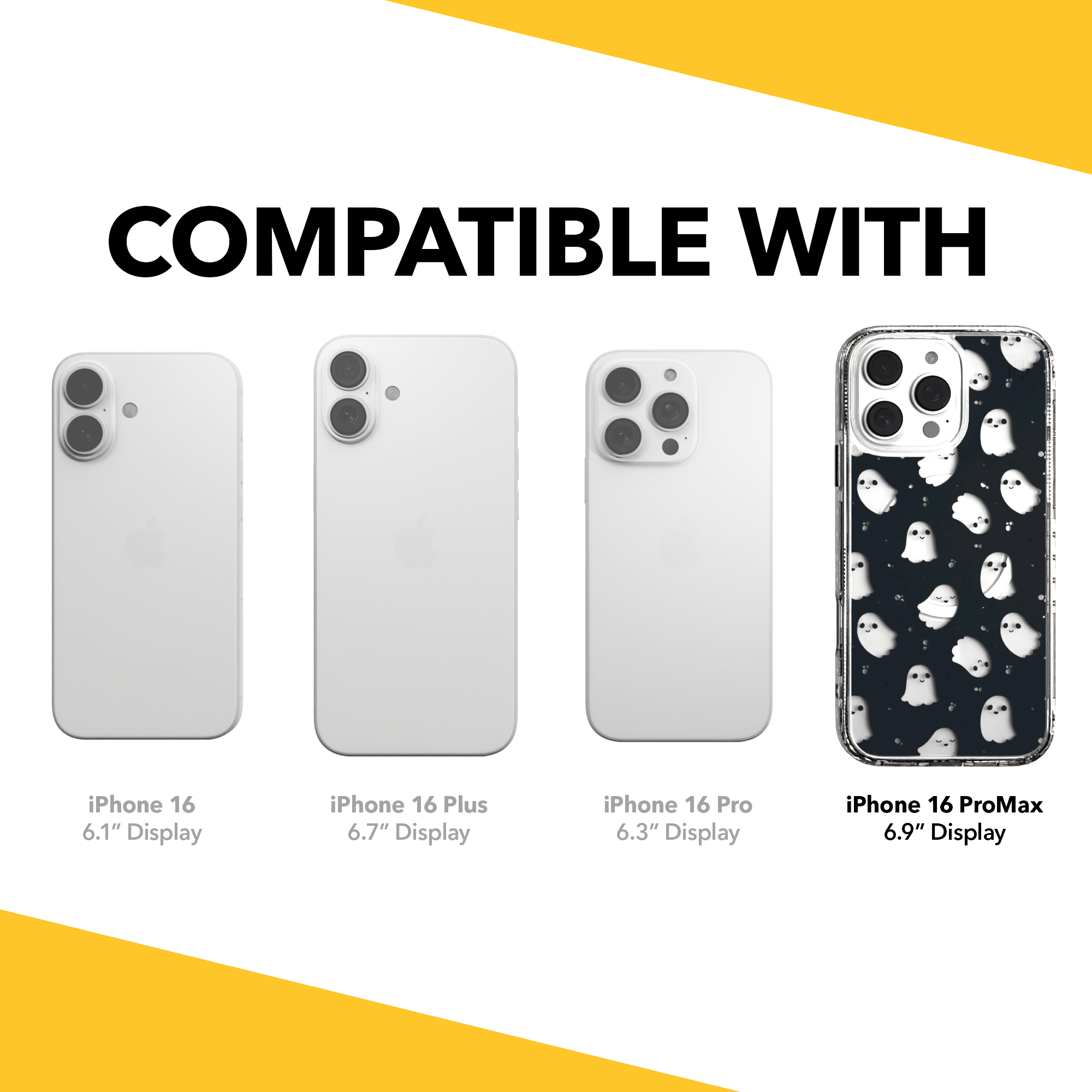 iPhone 16 Series | MagSafe | Halloween Case | Midnight Spirits Midnight Spirits / iPhone 16 Pro Max / Clear
