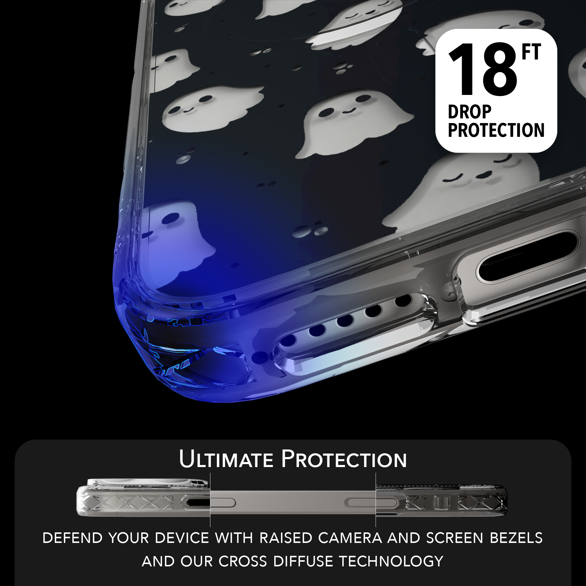 iPhone 16 Series | MagSafe | Halloween Case | Midnight Spirits Midnight Spirits / iPhone 16 Pro Max / Clear