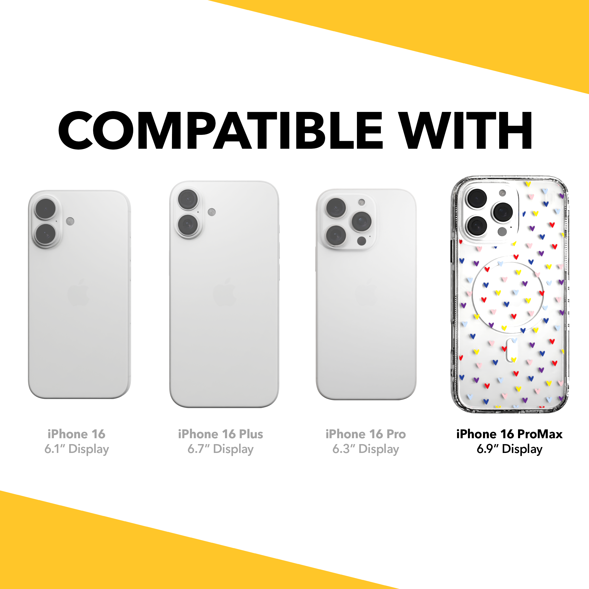 iPhone 16 Series | MagSafe | Heart Collection | Adoring Amore Adoring Amore / iPhone 16 Pro Max / Clear
