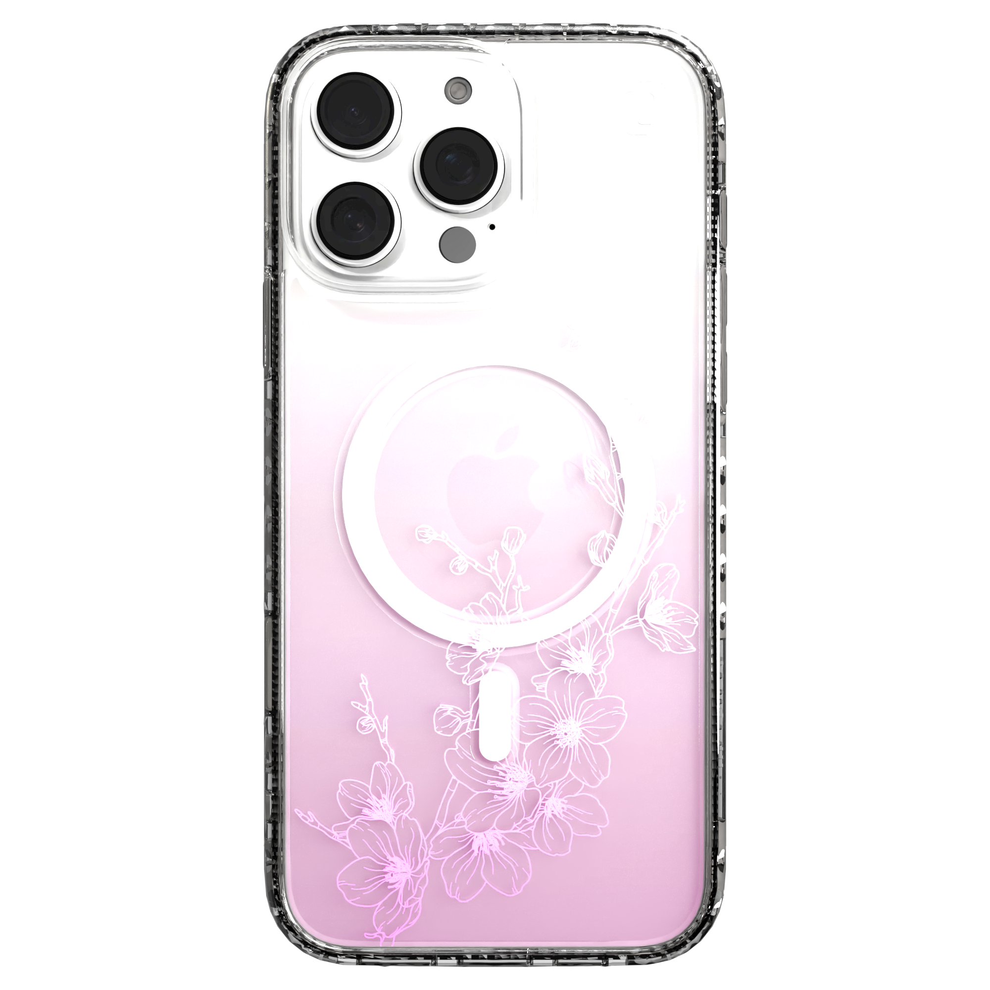 iPhone 16 Series | MagSafe | Ombre Bouquet Case Collection | Ballet Blush Pink