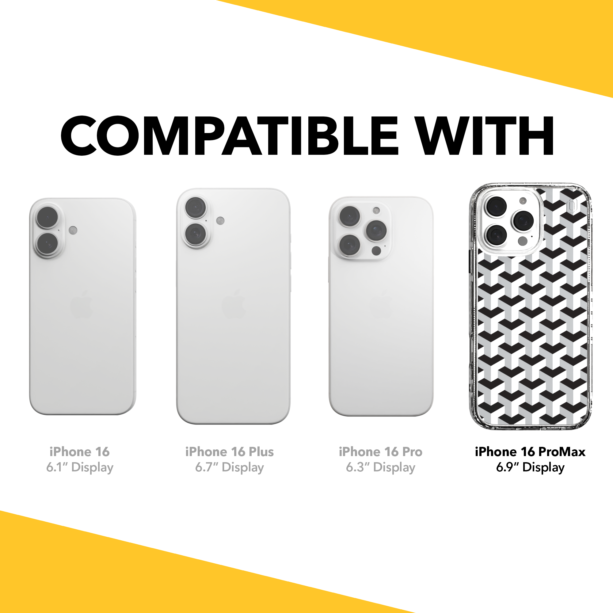 iPhone 16 Series | MagSafe | Monochromatic Case Designs | Infinite Stairway Infinite Stairway / iPhone 16 Pro Max / Clear