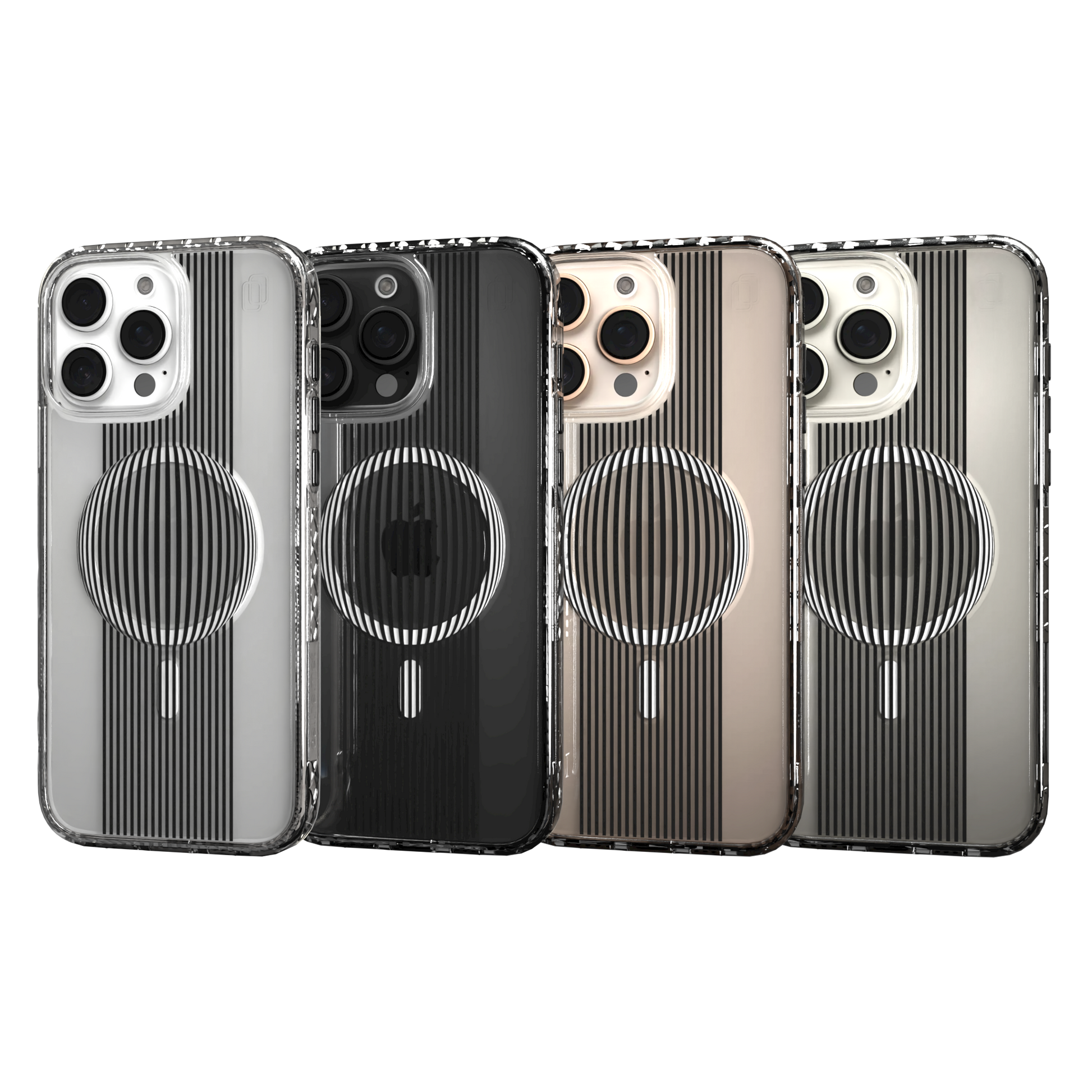 iPhone 16 Series | MagSafe | Monochromatic Case Designs | Gravity Sphere Gravity / iPhone 16 Pro Max / Clear
