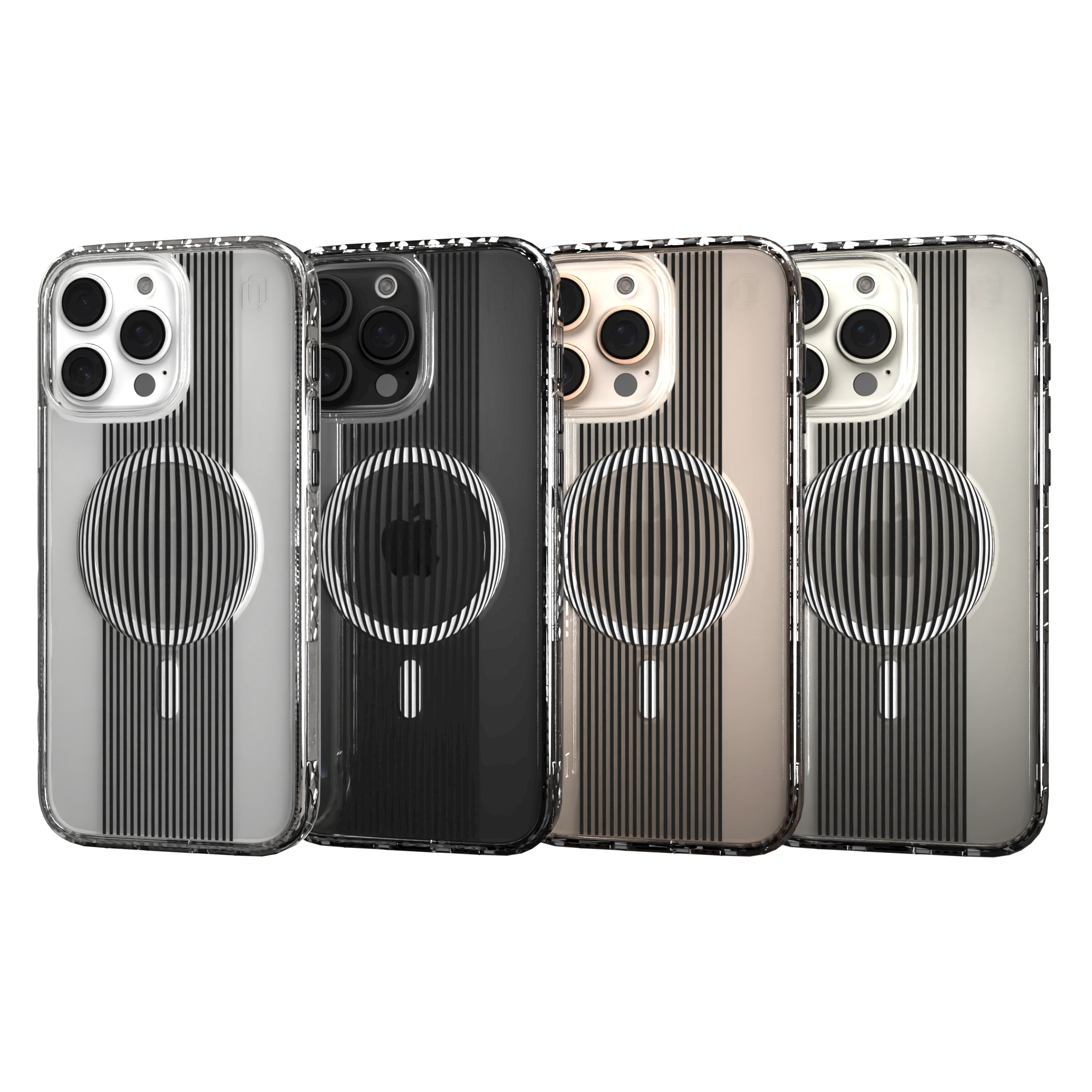 iPhone 16 Series | MagSafe | Monochromatic Case Designs | Gravity Sphere Gravity / iPhone 16 Pro Max / Clear