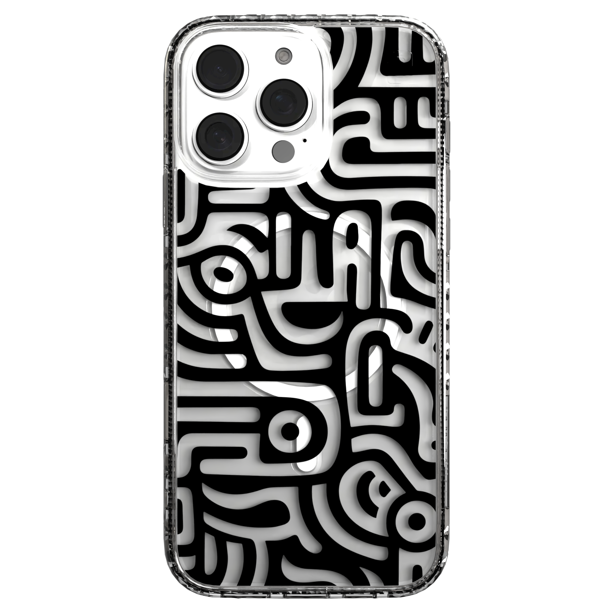 iPhone 16 Series | MagSafe | Monochromatic Case Designs | Glyphs Glyphs / iPhone 16 Pro Max / Clear