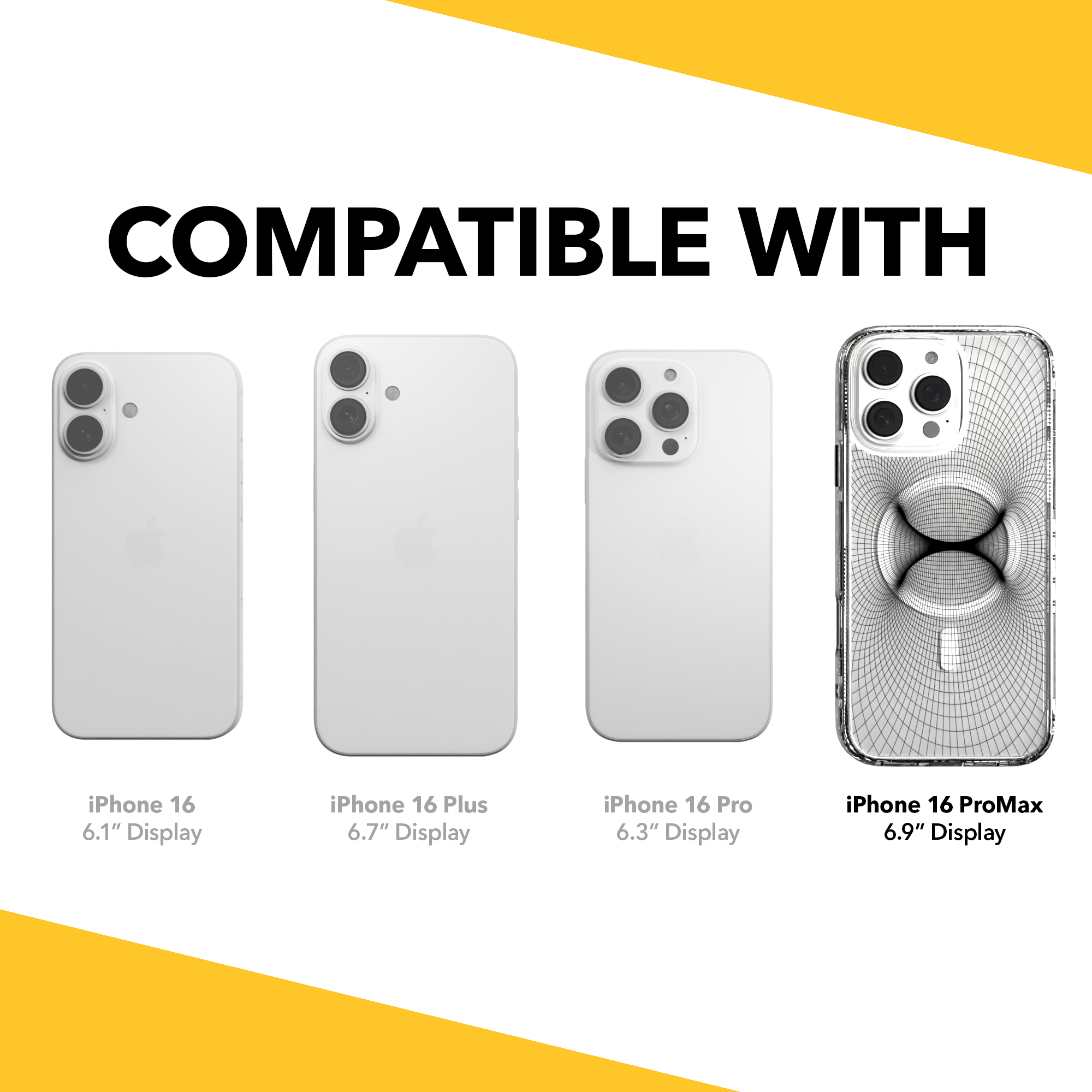 iPhone 16 Series | MagSafe | Monochromatic Case Designs | Symmetry Symmetry / iPhone 16 Pro Max / Clear