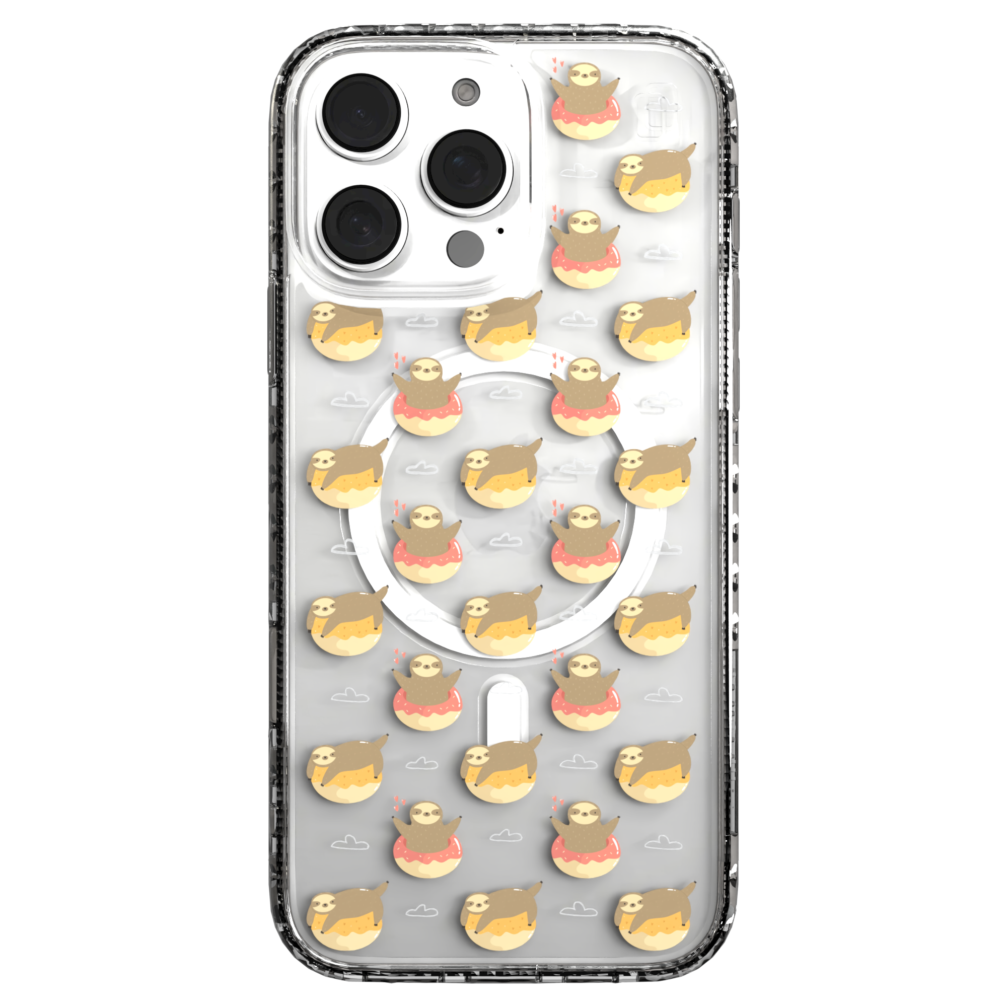 iPhone 16 Series | MagSafe | Sloth Case Collection | Dreamy Sloth Dreamy Sloth / iPhone 16 Pro Max / Clear