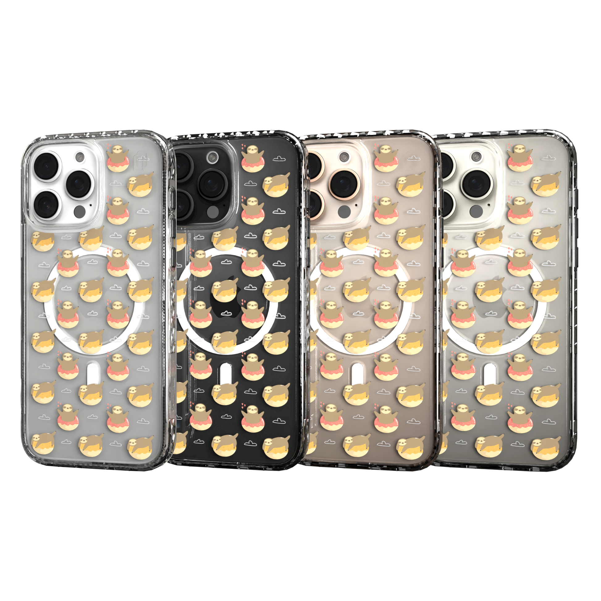 iPhone 16 Series | MagSafe | Sloth Case Collection | Dreamy Sloth Dreamy Sloth / iPhone 16 Pro Max / Clear