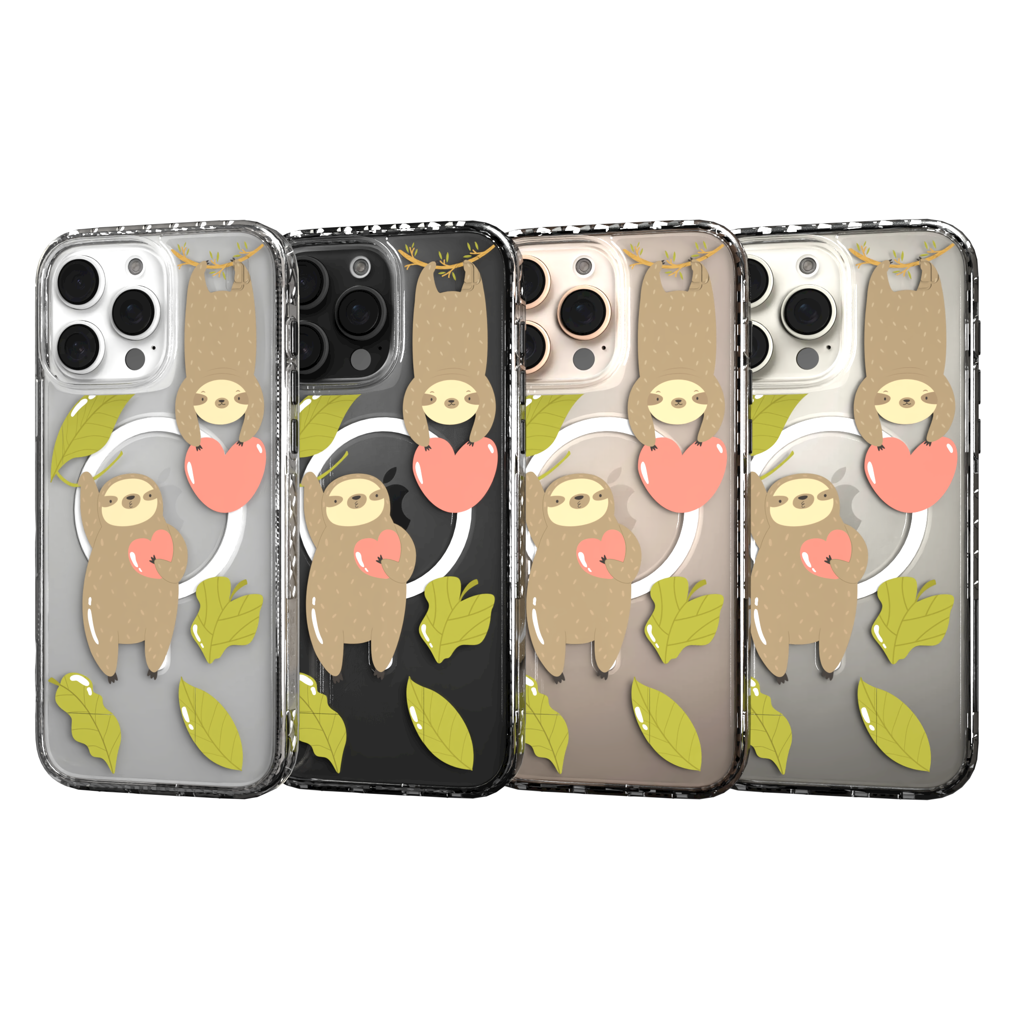 iPhone 16 Series | MagSafe | Sloth Case Collection | Slothy Vibes Slothy Vibes / iPhone 16 Pro Max / Clear