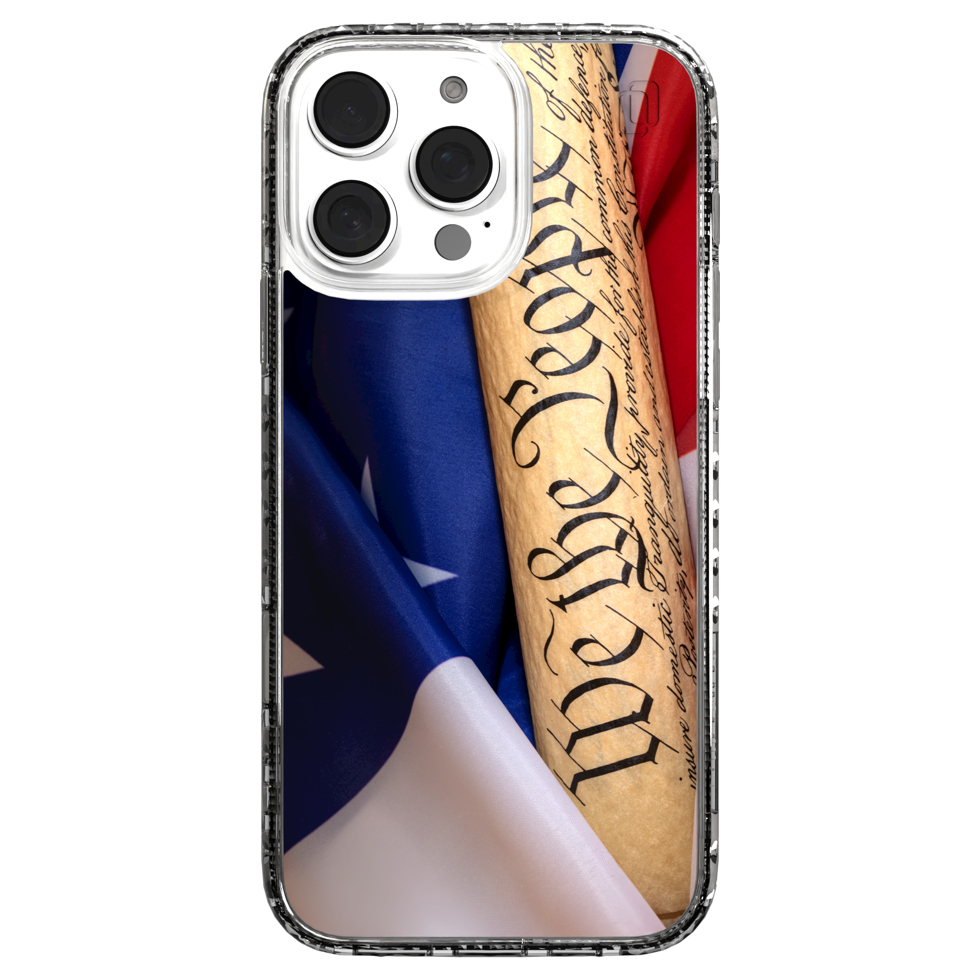 iPhone 16 Series | MagSafe | Red, White & Blue Case Collection | We The People American Flag United We Stand / iPhone 16 Pro Max / Clear