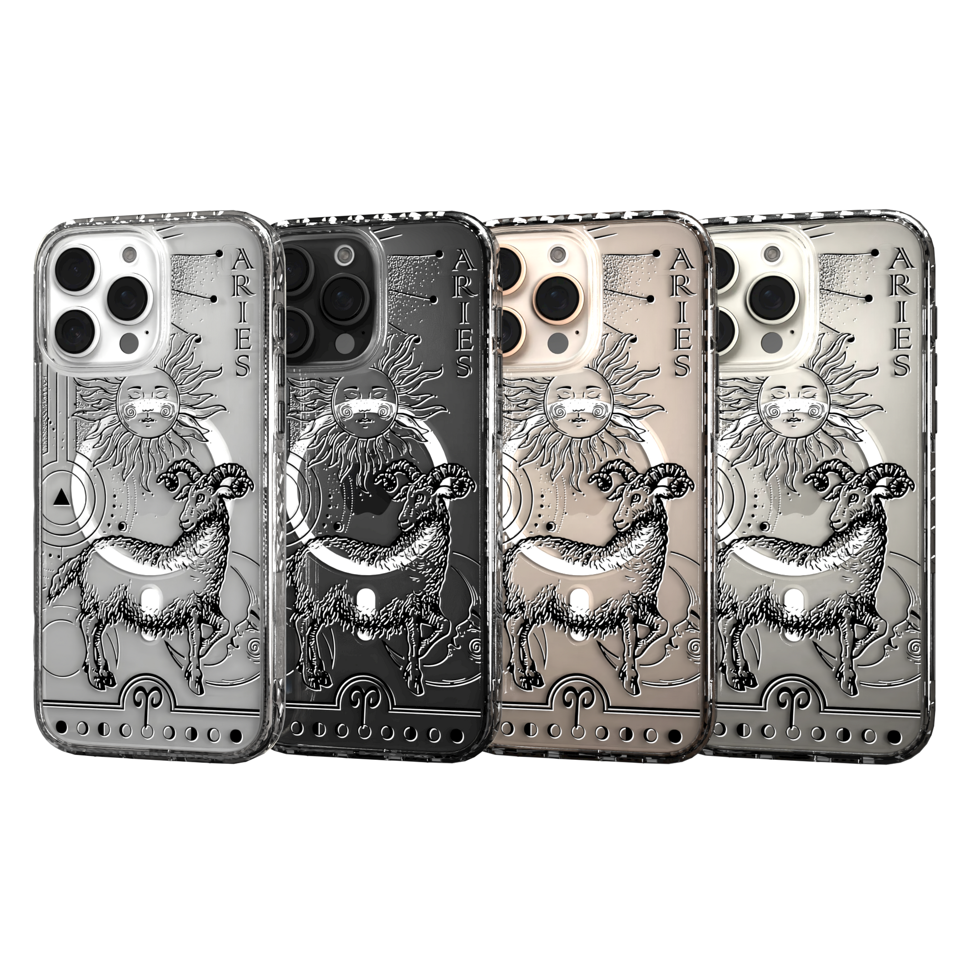 iPhone 16 Series | MagSafe | Zodiac Collection | Aries Aries Black / iPhone 16 Pro Max / Clear