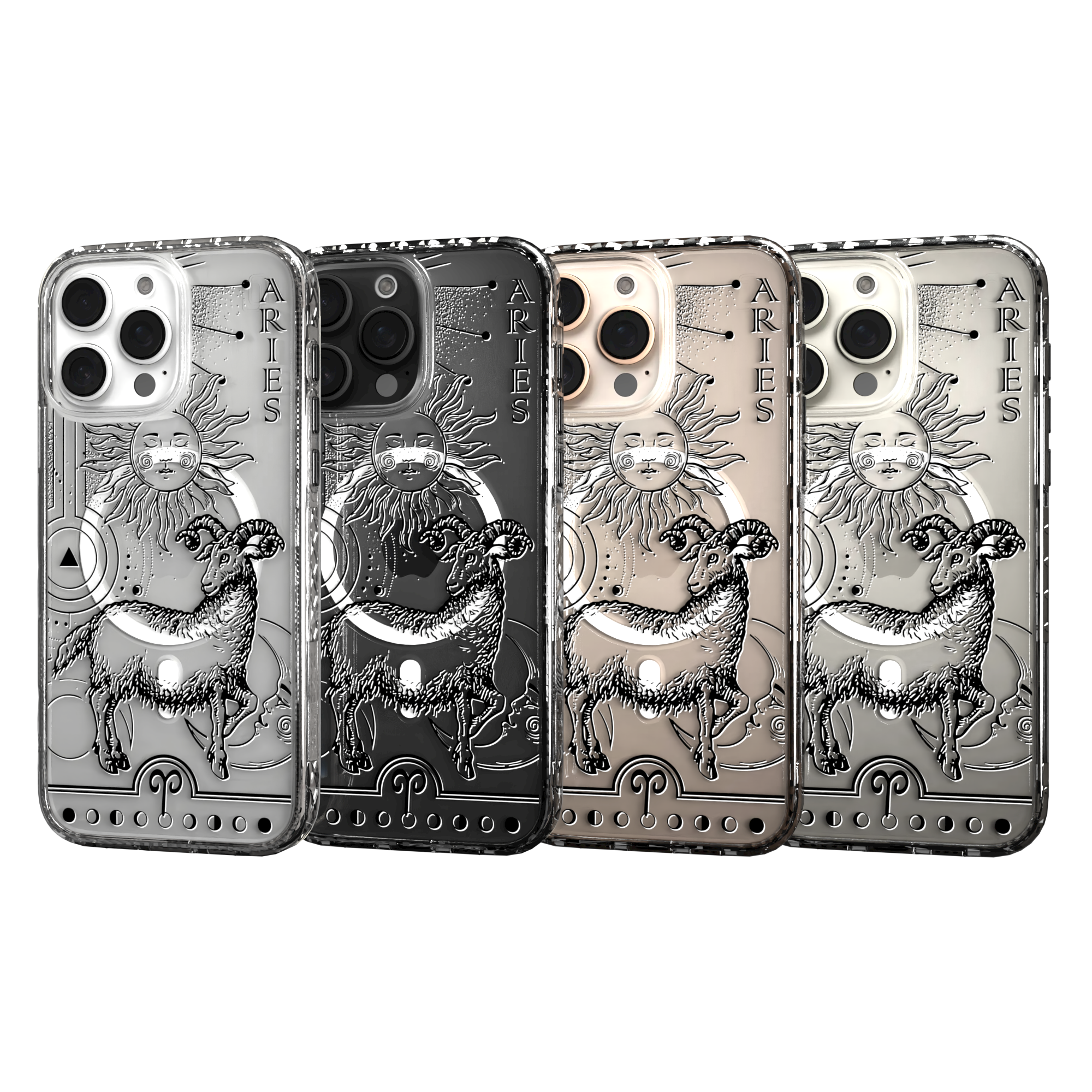 iPhone 16 Series | MagSafe | Zodiac Collection | Aries Aries Black / iPhone 16 Pro Max / Clear