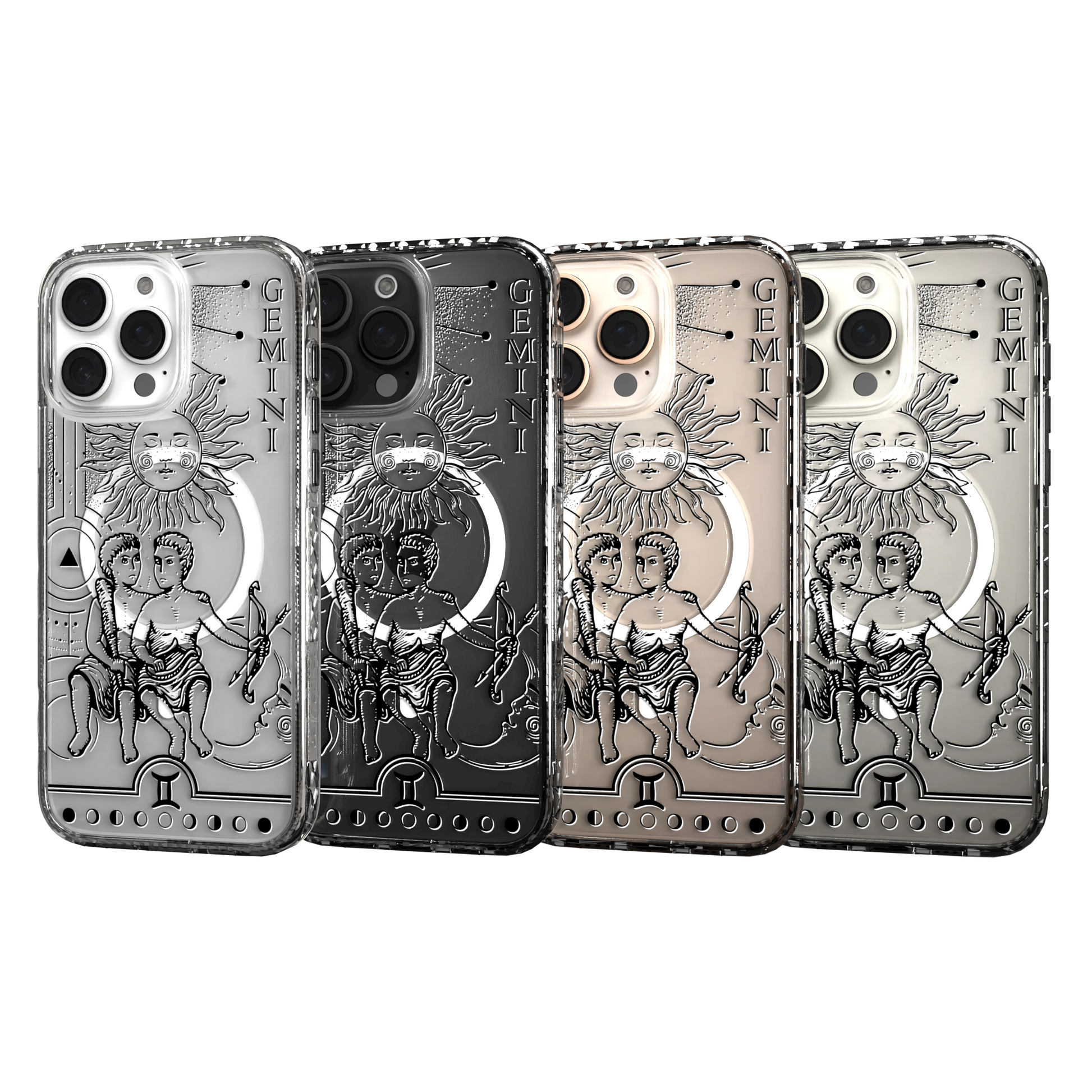 iPhone 16 Series | MagSafe | Zodiac Collection | Gemini Gemini Black / iPhone 16 Pro Max / Clear