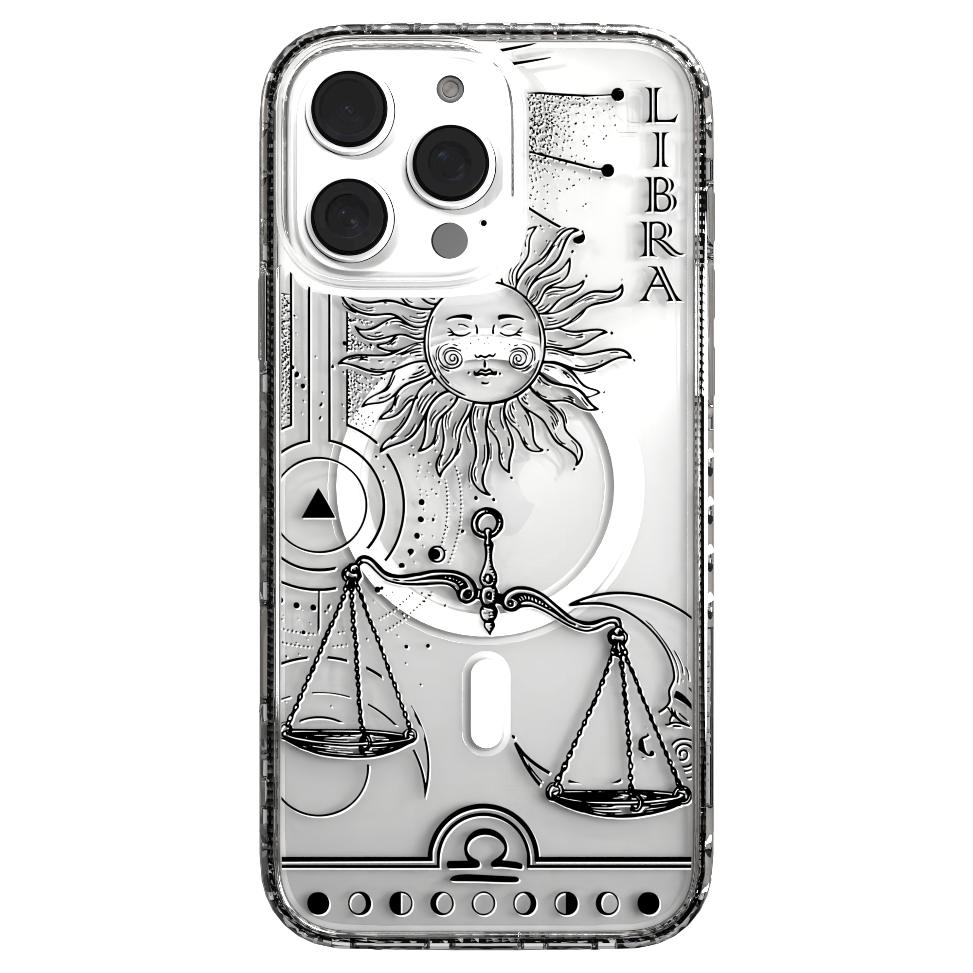 iPhone 16 Series | MagSafe | Zodiac Collection | Libra Libra Black / iPhone 16 Pro Max / Clear
