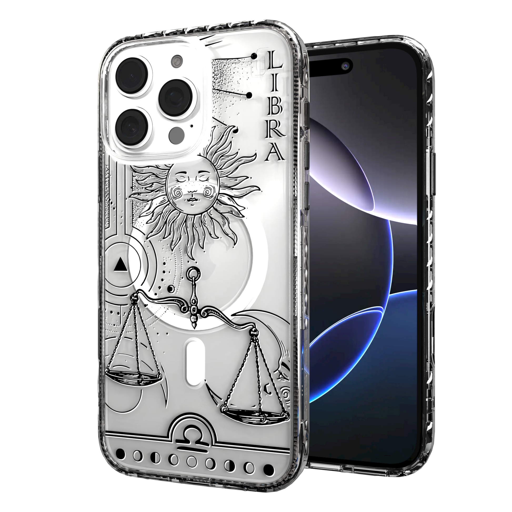 iPhone 16 Series | MagSafe | Zodiac Collection | Libra Libra Black / iPhone 16 Pro Max / Clear