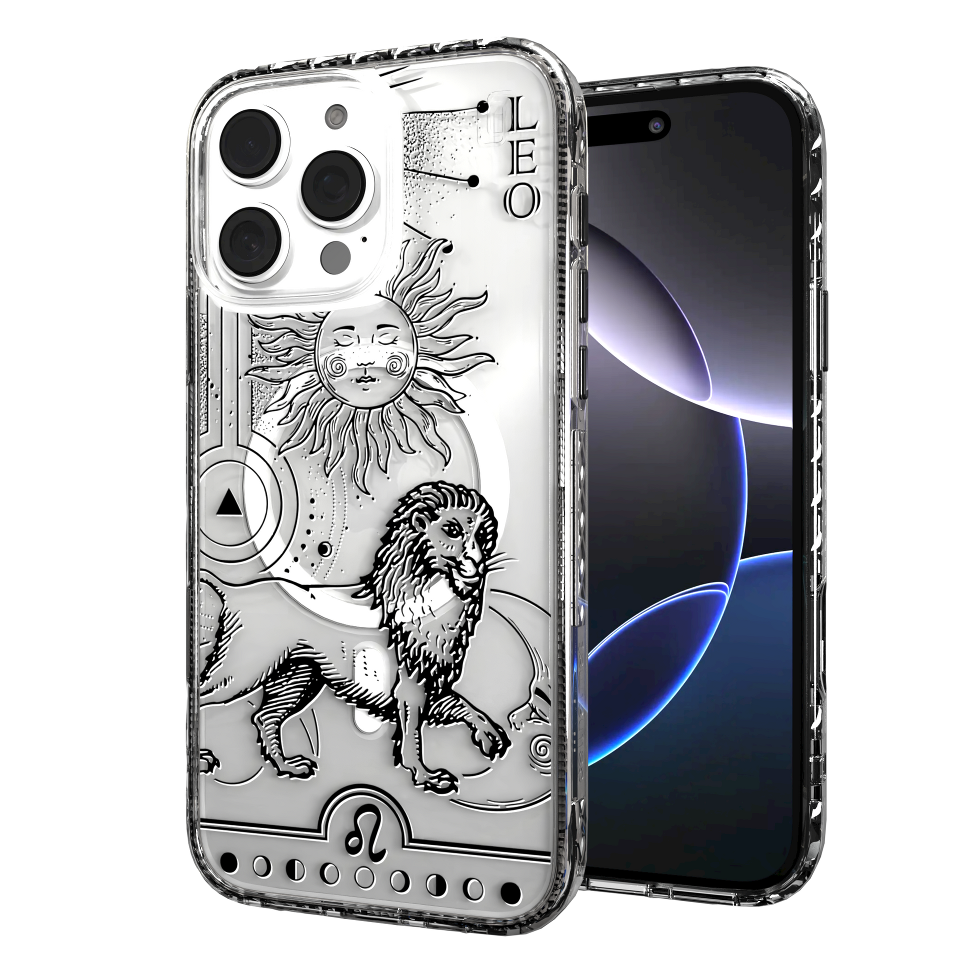 iPhone 16 Series | MagSafe | Zodiac Collection | Leo Leo Black / iPhone 16 Pro Max / Clear