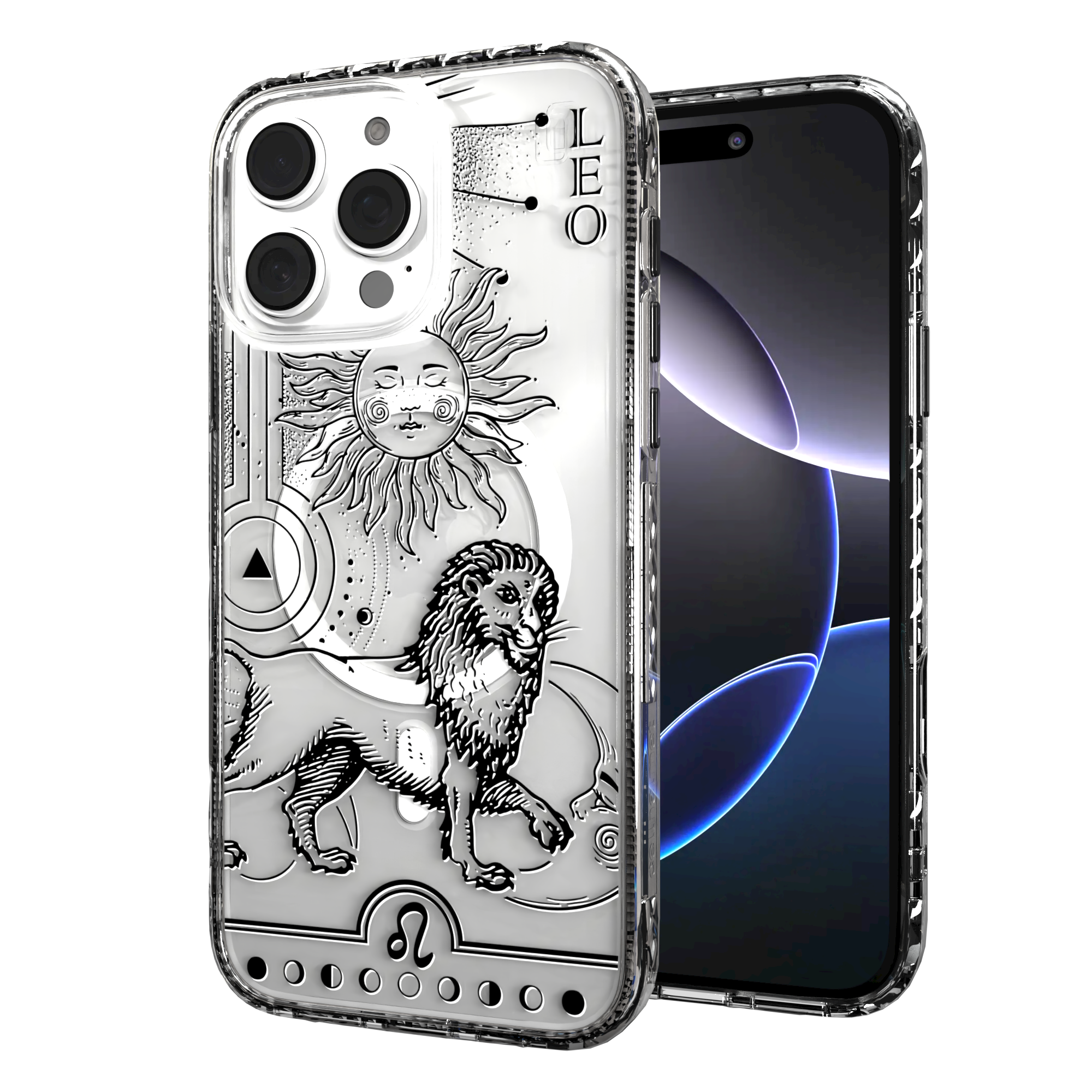 iPhone 16 Series | MagSafe | Zodiac Collection | Leo Leo Black / iPhone 16 Pro Max / Clear