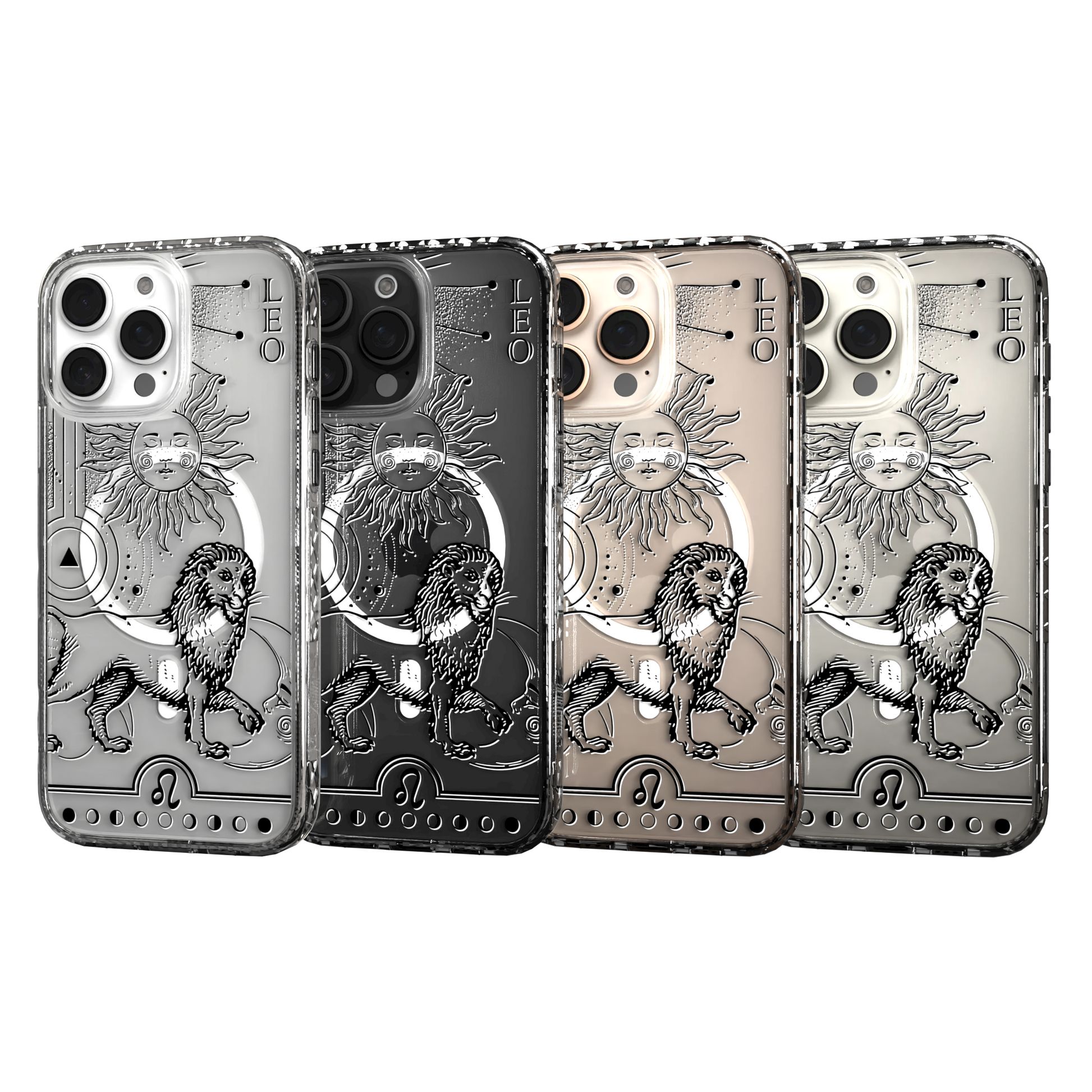 iPhone 16 Series | MagSafe | Zodiac Collection | Leo Leo Black / iPhone 16 Pro Max / Clear