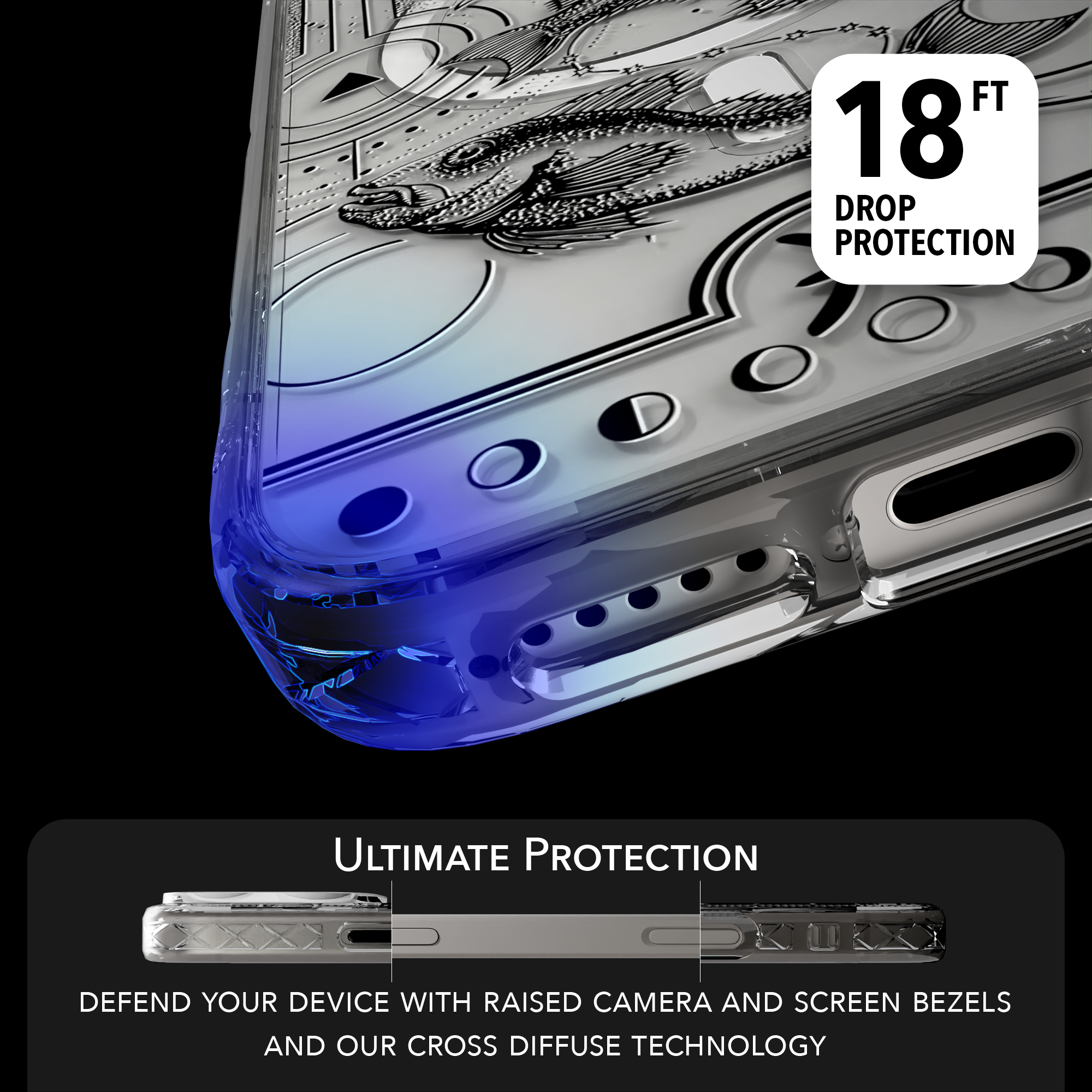 iPhone 16 Series | MagSafe | Zodiac Collection | Pisces Pisces Black / iPhone 16 Pro Max / Clear