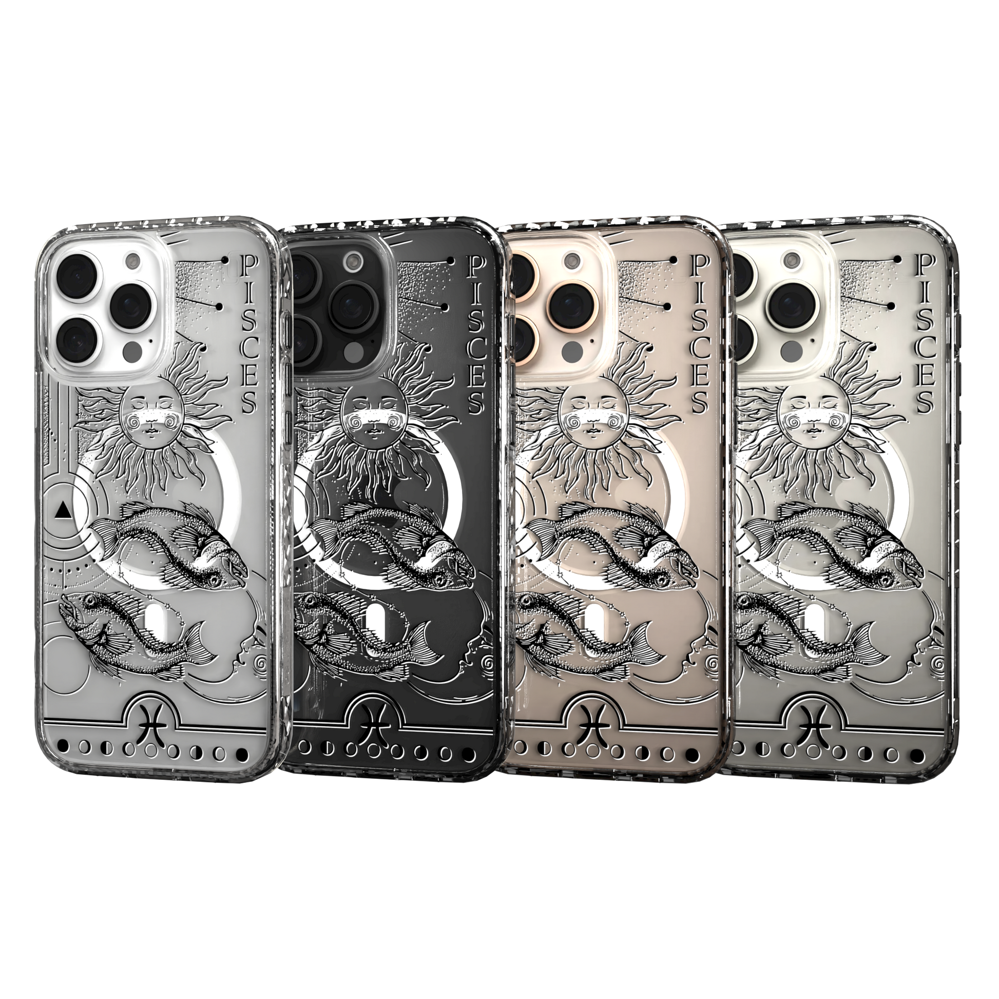 iPhone 16 Series | MagSafe | Zodiac Collection | Pisces Pisces Black / iPhone 16 Pro Max / Clear