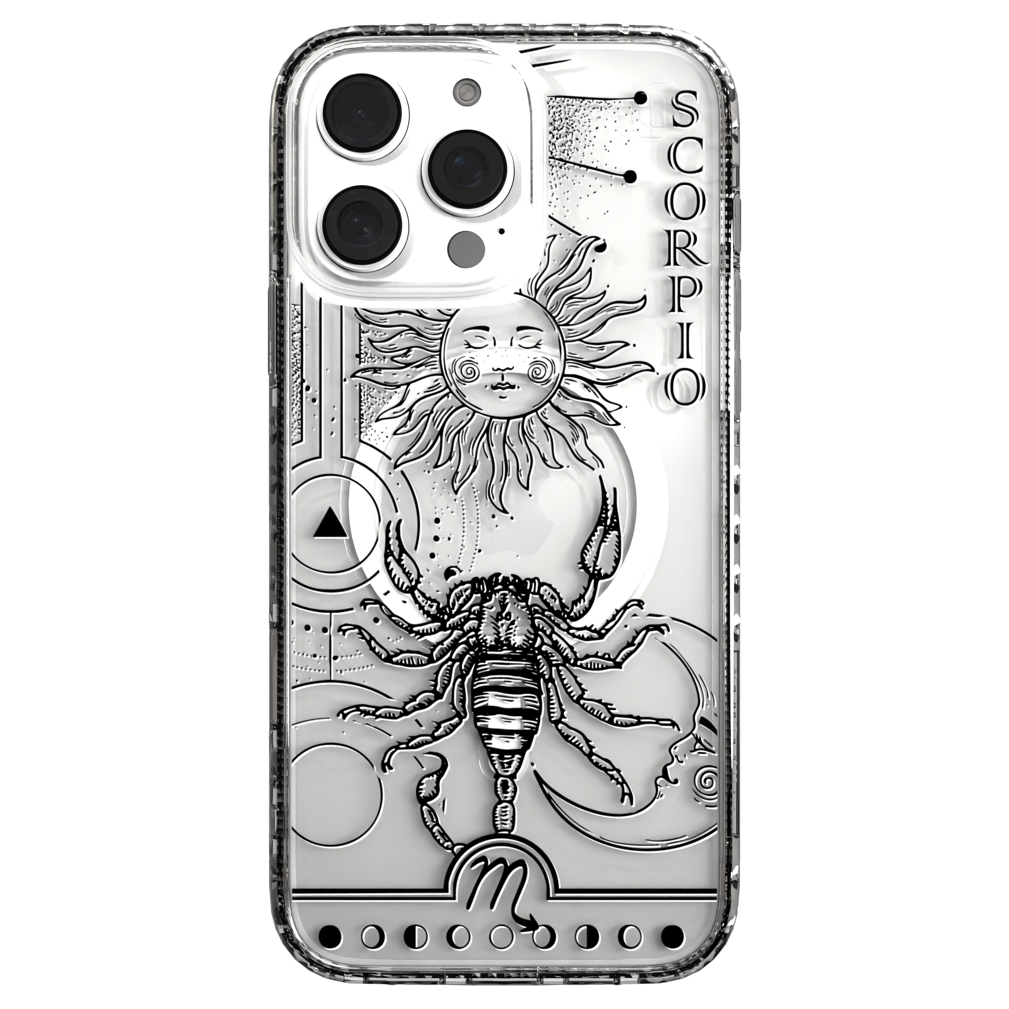 iPhone 16 Series | MagSafe | Zodiac Collection | Scorpio Scorpio Black / iPhone 16 Pro Max / Clear